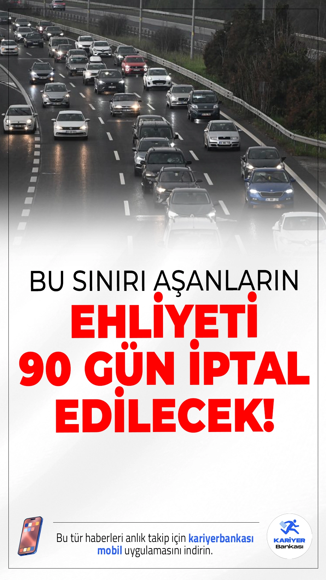 Hız Sınırını Aşanlar Dikkat:Ehliyetler 90 Gün Geri Alınacak!Yeni trafik düzenlemesiyle hız sınırını aşan sürücülere ehliyet iptali geliyor. Meclis gündeminde olan teklif, daha ağır para cezalarını ve sürücü belgelerinin geçici alınmasını öngörüyor.
