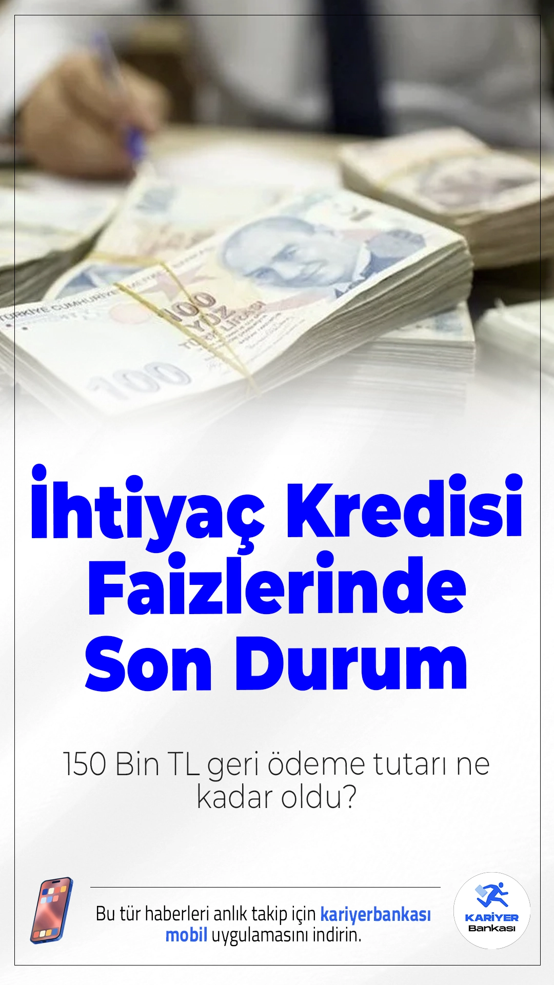 İhtiyaç Kredisi Faizlerinde Son Durum: 150 Bin TL Geri Ödeme Tutarı Ne Kadar Oldu?Yüksek enflasyonun etkisiyle ihtiyaç kredisi faizlerinde bu hafta da kayda değer bir düşüş yaşanmadı. 12 ve 24 ay vadeli 150 bin TL kredi çekenler ne kadar geri ödeme yapacak? İşte bankalara göre güncel oranlar ve ödeme tabloları...
