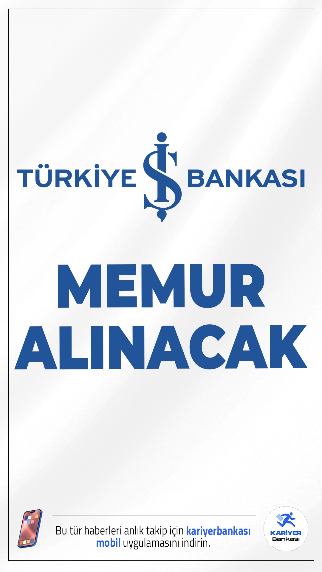 İş Bankası Gaziantep'te Memur Alımı Yapacak.İş Bankası, Gaziantep’in merkez ilçelerinde bulunan şubelerinde görevlendirilmek üzere toplam  memur alımı gerçekleştirecek. Alımlar, temel bankacılık hizmetlerini yerine getirecek personeller için yapılacak. Adaylar, gişe işlemleri, operasyon, satış ve kredi hizmetlerinde aktif olarak görev alacak.