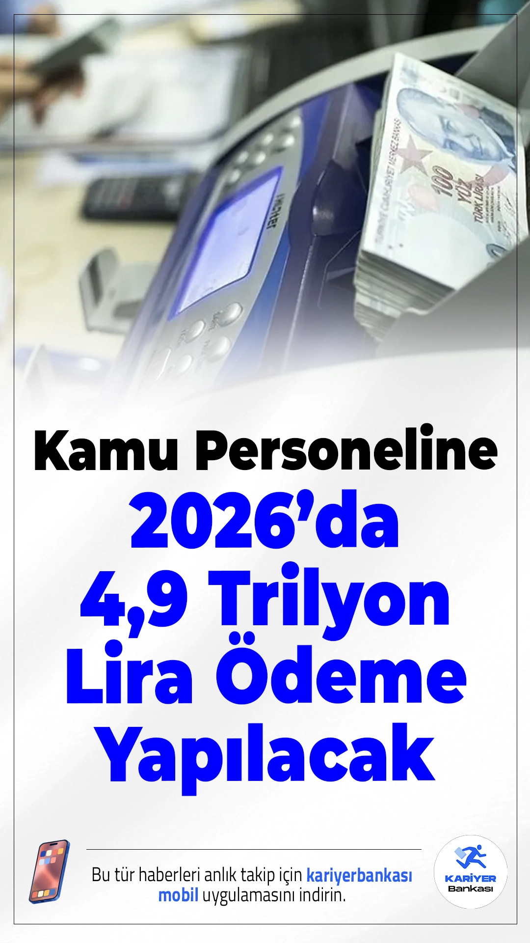 Kamu Personeline 2026’da 4,9 Trilyon Lira Ödeme Yapılacak.2026 yılında kamu personeline yapılacak ödemeler toplam 4,9 trilyon lirayı bulacak. Bütçeden en büyük payı Milli Eğitim Bakanlığı alırken, Sağlık ve Emniyet teşkilatları da önemli kaynaklar elde edecek.