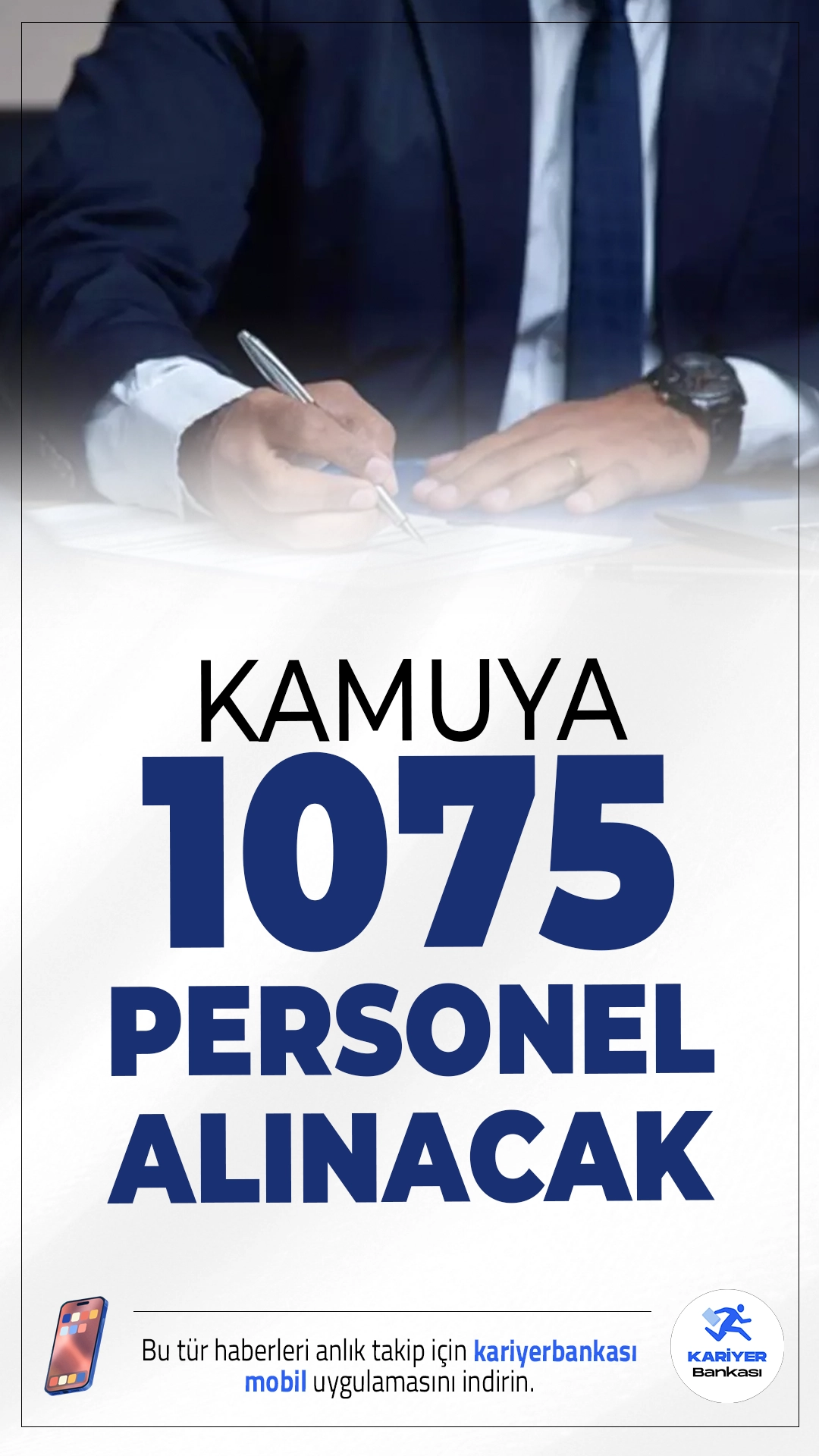 Kamuya 1075 Personel Alımı Resmi Gazete'de Yayımlandı.15 Ekim 2025 tarihli Resmi Gazete'de yayımlanan ilanlara göre Adalet Bakanlığı, İçişleri Bakanlığı, Tarım Bakanlığı (SUEN) ve Tokat Gaziosmanpaşa Üniversitesi bünyelerinde istihdam edilmek üzere toplamda 1075 memur ve sözleşmeli personel alımı yapılacak.