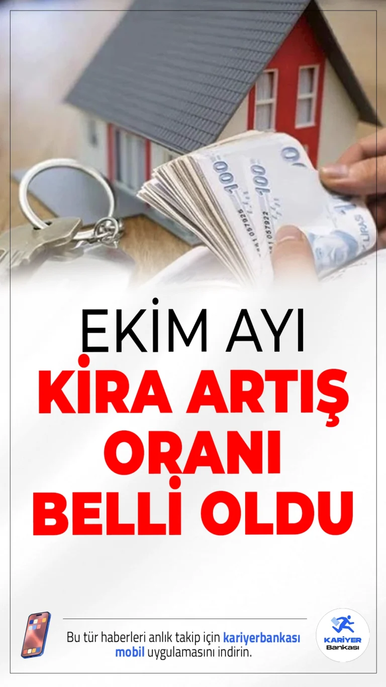TÜİK’in Eylül ayı enflasyon verileriyle birlikte Ekim ayında uygulanacak kira artış oranı da netleşti. Ev sahipleri ve kiracılar için önemli olan bu oran yüzde 38,36 olarak belirlendi.