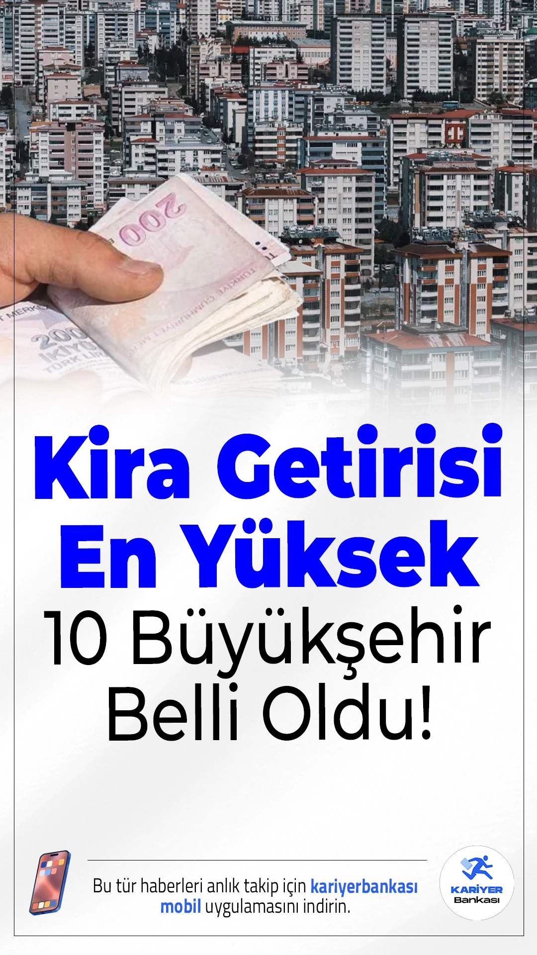 Kira Getirisi En Yüksek 10 Büyükşehir Belli Oldu!Eylül 2025’te konut satışları 150 bini aşarken, kira getirisi bakımından yatırımcısına en çok kazandıran büyükşehirler de belli oldu. Liste şaşırtıcı sonuçlar içeriyor!