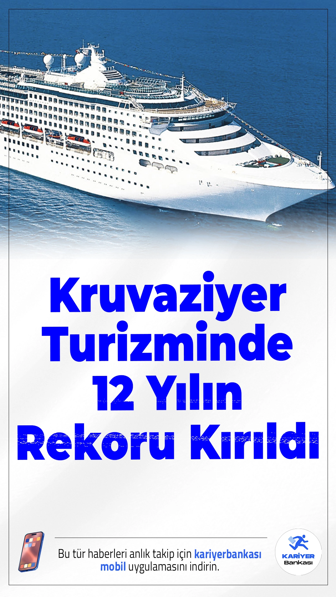Kruvaziyer Turizminde 12 Yılın Rekoru Kırıldı.2024’ün ilk 9 ayında Türkiye limanlarına yanaşan kruvaziyer gemilerle gelen yolcu sayısı, 1 milyon 710 bini aşarak son 12 yılın en yüksek seviyesine ulaştı.