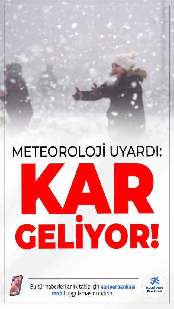 Kuvvetli Yağış ve Kar Geliyor: Meteoroloji 6 İli Sarı Kodla Uyardı.Yurdun kuzey, iç ve doğu kesimlerinde sıcaklıklar düşüyor; Meteoroloji, kar ve sağanak beklenen 6 il için sarı kodlu uyarıda bulundu.