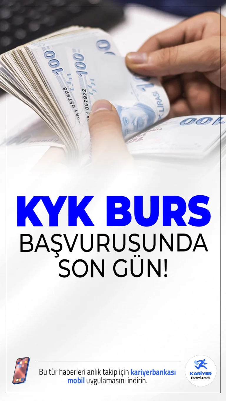 KYK Burs Başvurularında Son Gün!Üniversite öğrencilerinin merakla beklediği KYK burs ve kredi başvurularında bugün son gün! e-Devlet üzerinden alınan başvurular saat 23.59'da sona erecek.