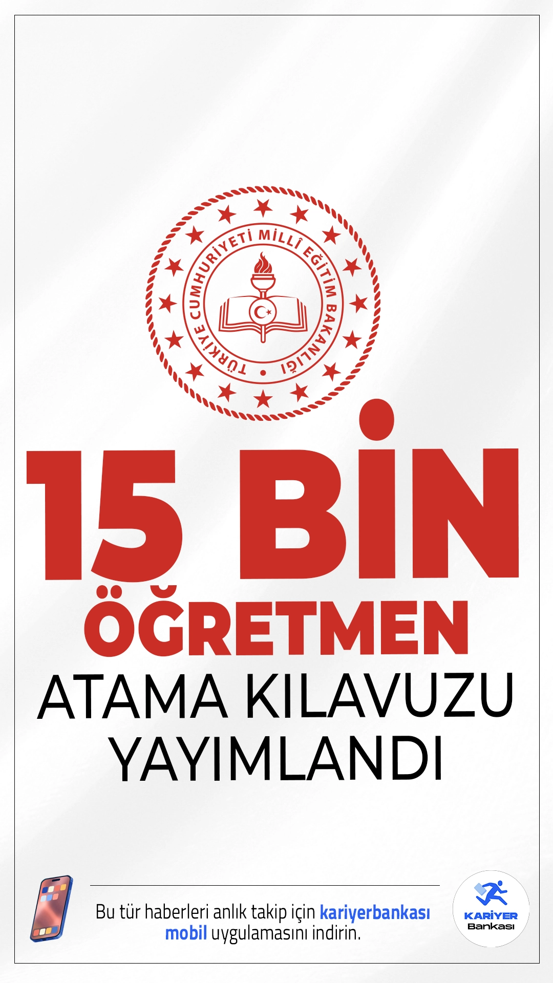 MEB 15 Bin Öğretmen Atama Kılavuzu Yayımlandı.2025 yılı sözleşmeli öğretmenlik atamaları için süreç resmen başladı. Millî Eğitim Bakanlığı tarafından yayımlanan "2025 Yılı Sözleşmeli Öğretmenlik Tercih ve Atama Kılavuzu" ile birlikte adaylar için tercih dönemi başlamış oldu.