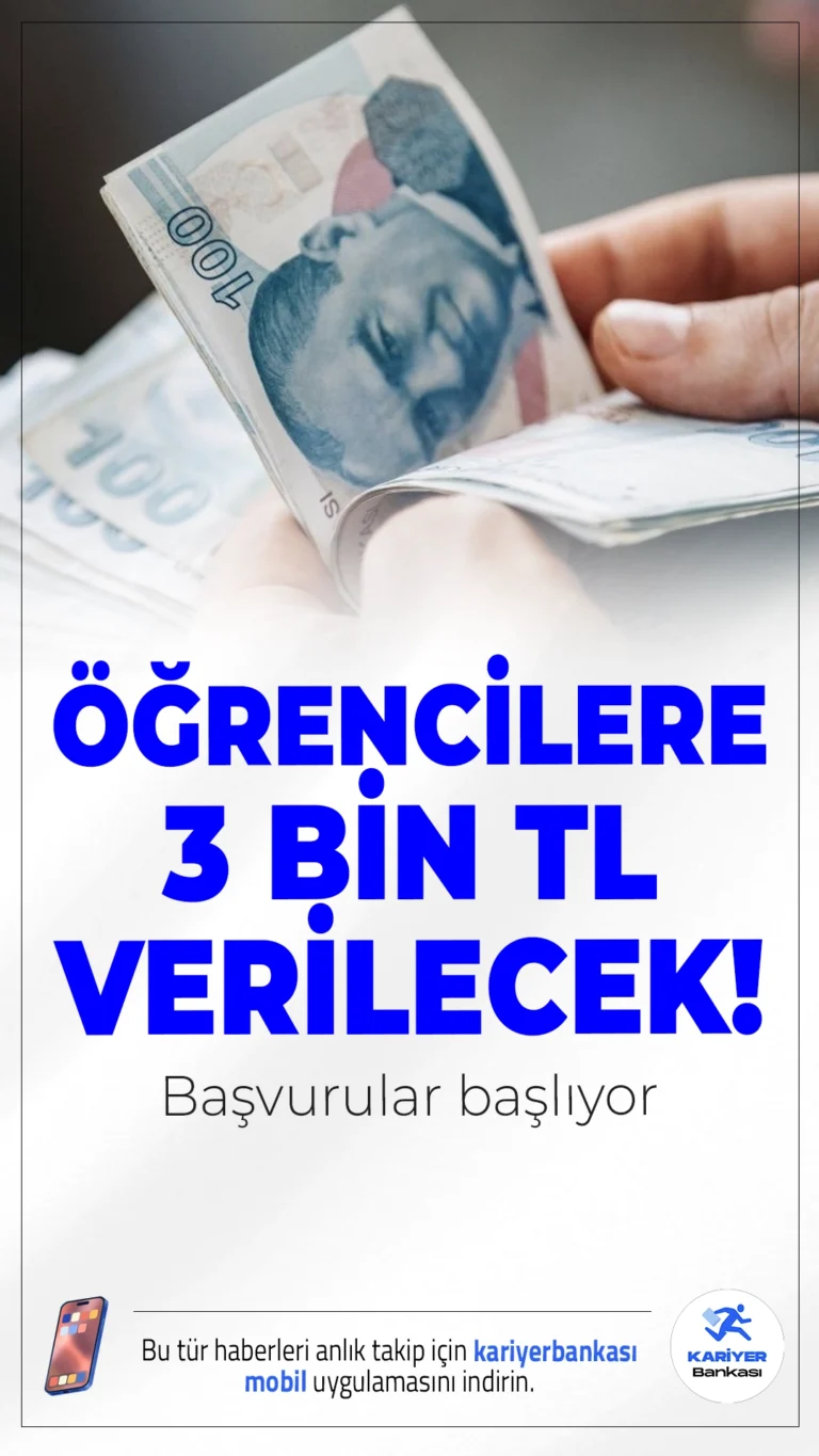 Öğrencilere 3 Bin TL Verilcek!Başvurular Başlıyor.Vakıflar Genel Müdürlüğü, ihtiyaç sahibi yükseköğrenim öğrencilerine her yıl karşılıksız burs desteği sunmaya devam ediyor. VGM 3 bin tl bur başvuruları başlıyor. İşte tüm detaylar..