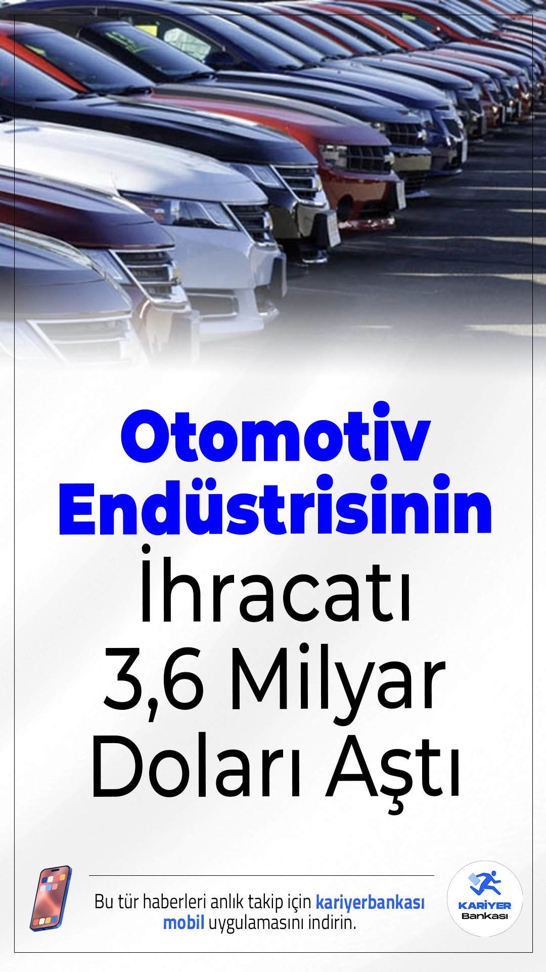 Otomotiv Endüstrisi Eylülde 3,6 Milyar Doların Üzerinde İhracat Yaptı.Türkiye otomotiv sektörü, eylül ayında geçen yıla göre yüzde 7,7 artışla 3 milyar 661 milyon dolarlık ihracat gerçekleştirdi. Almanya’ya yapılan ihracattaki yüzde 44’lük artış dikkat çekti.