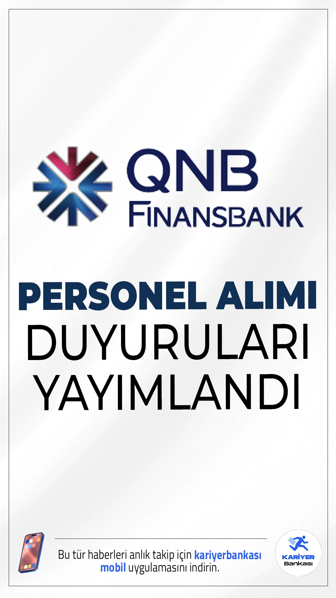 QNB Finansbank Personel Alımı Yapacak.Türkiye’nin önde gelen özel bankalarından QNB Finansbank, 2025 yılı kapsamında yeni personel alımları gerçekleştireceğini duyurdu. Farklı şehirlerde ve departmanlarda istihdam edilmek üzere yayımlanan ilanlar, bankacılık sektöründe kariyer hedefleyen adaylara büyük fırsatlar sunuyor. Satış danışmanından portföy yöneticisine, güvenlik görevlisinden uzman pozisyonlara kadar birçok alanda açık pozisyonlar bulunuyor.