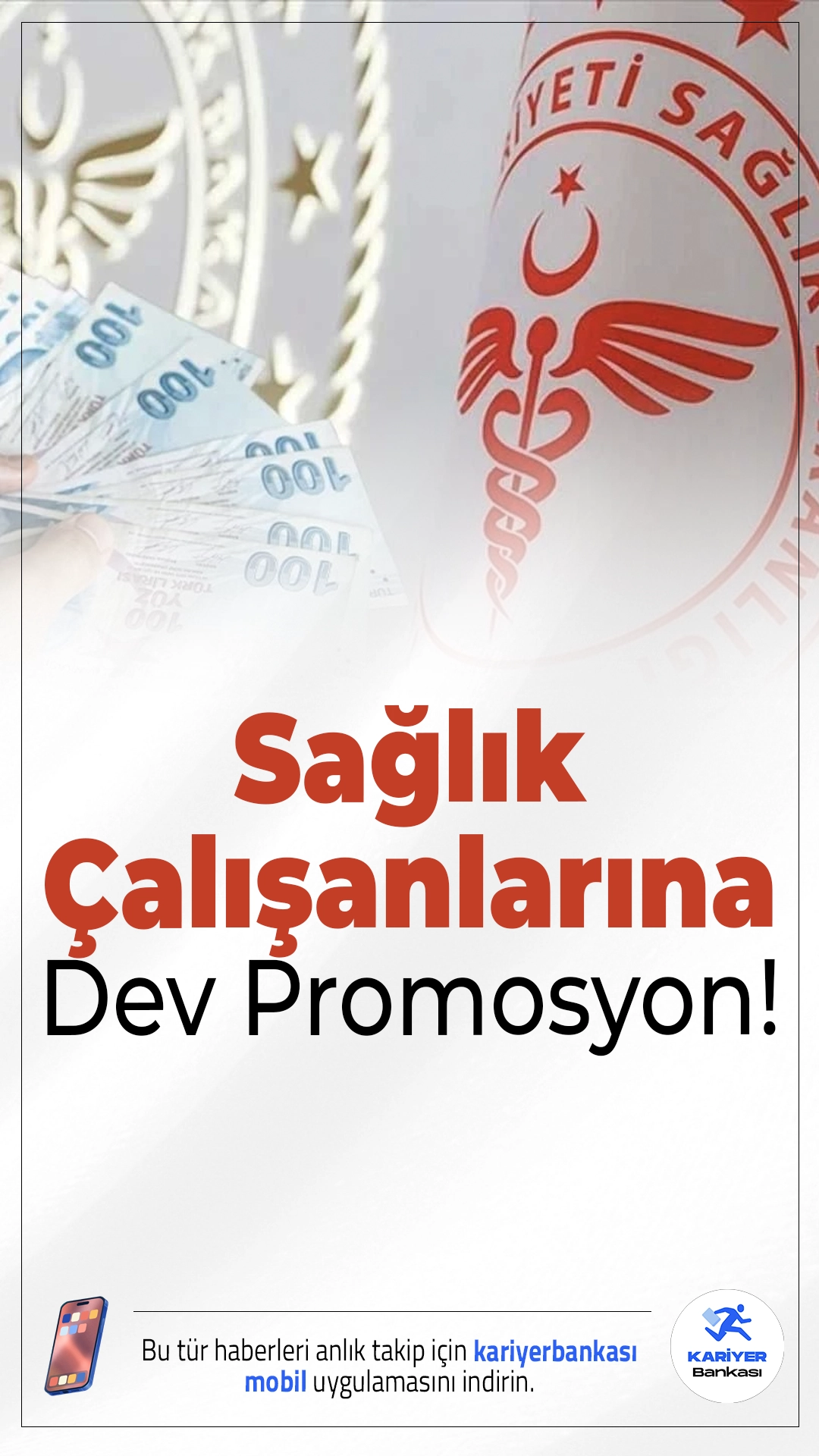Sağlık Çalışanlarına Dev Promosyon: 100 Bin TL Ödeme ya da 550 Bin TL Faizsiz Kredi.Sağlık Bakanlığı personelini sevindiren yeni promosyon anlaşması ile çalışanlar 100 bin TL’ye varan ödeme alabilecek veya faizsiz kredi desteğinden yararlanabilecek.