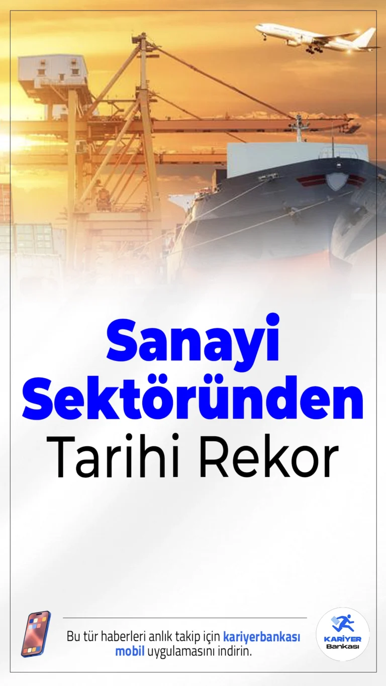 Sanayi Sektöründen Tarihi Rekor: Ocak-Eylül Döneminde 143,2 Milyar Dolarlık İhracat.Türkiye sanayi sektörü, 2025’in ilk 9 ayında tüm zamanların en yüksek ihracat performansına ulaştı. 143,2 milyar dolarlık dış satım ile rekor kıran sektör, ülke ihracatının yüzde 71,4’ünü oluşturdu.