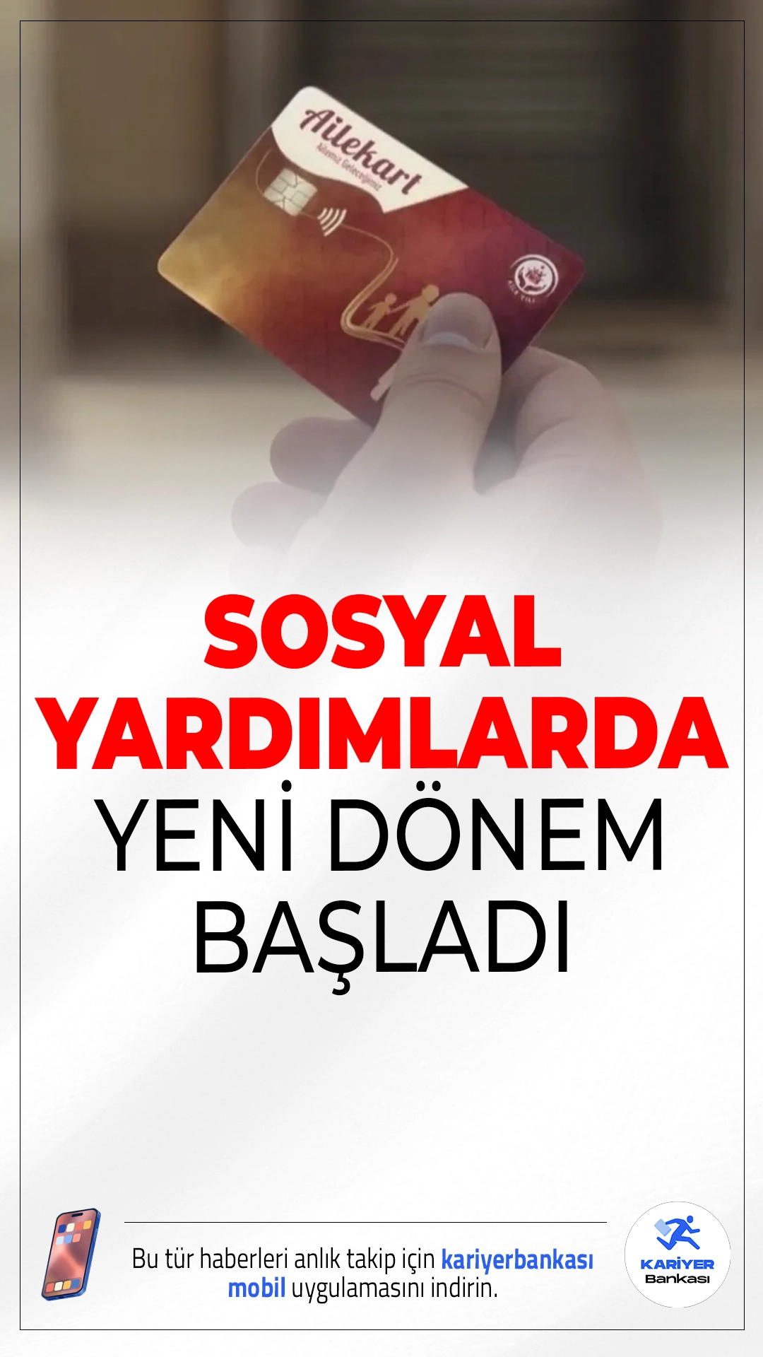 Sosyal Yardımlarda Yeni Dönem Başladı: Aile Kart ile Hızlı ve Etkin Destek.Aile ve Sosyal Hizmetler Bakanlığı'nın hayata geçirdiği Aile Kart uygulaması, sosyal yardımları vatandaşlara daha hızlı ve zahmetsiz ulaştırmayı amaçlıyor.