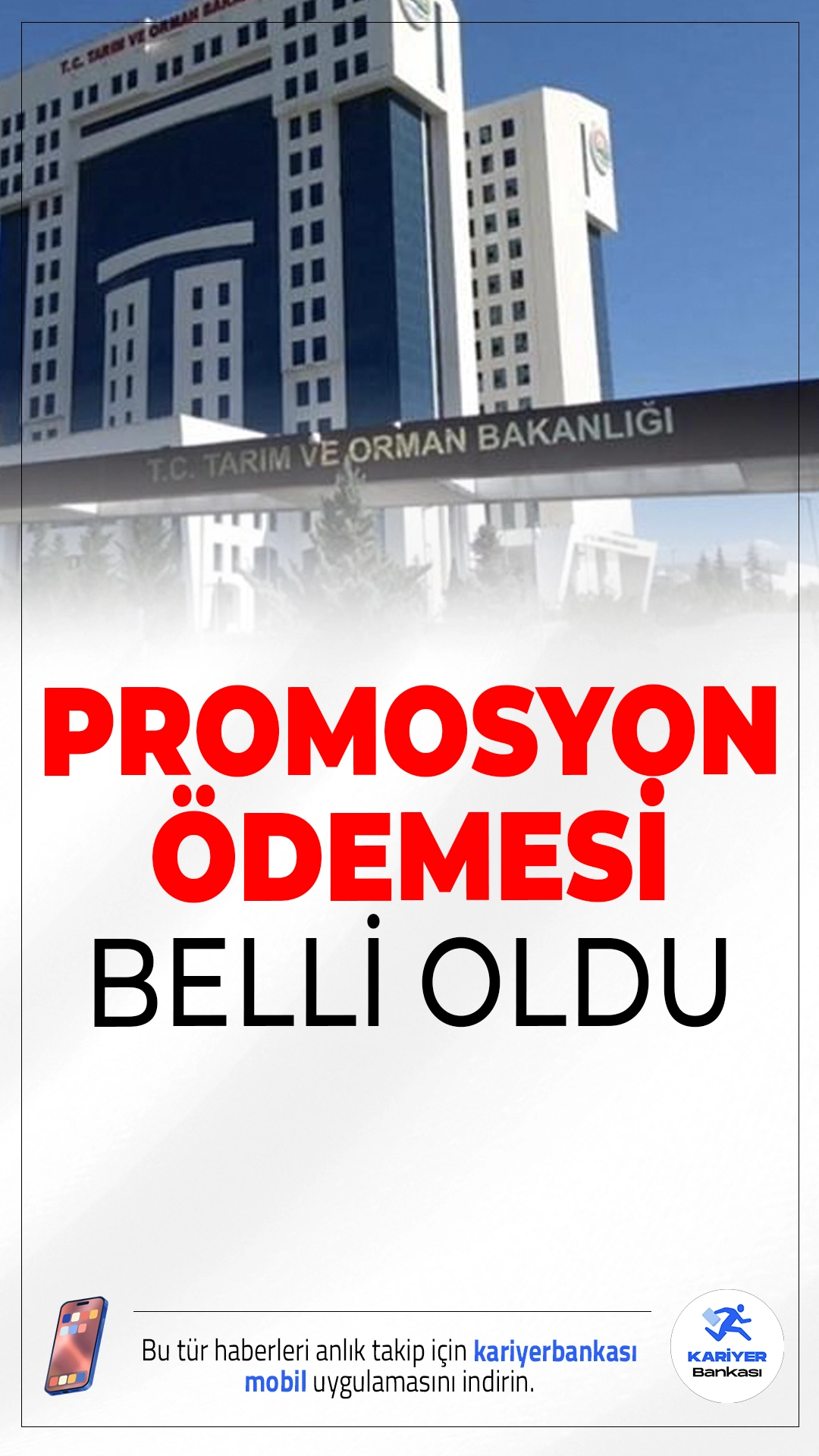 Tarım Bakanlığı Personellerine 110 Bin TL Promosyon Müjdesi.Tarım ve Orman Bakanlığı çalışanları için Ziraat Bankası ile yapılan yeni anlaşma kapsamında toplamda 110 bin TL’lik promosyon ödemesi yapılacak.
