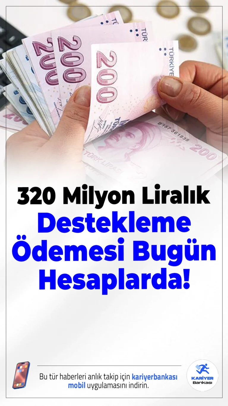 Çiftçilere 320 Milyon Liralık Destekleme Ödemesi Bugün Hesaplarda!Çiftçilere yönelik toplam 320,6 milyon liralık destekleme ödemesi bugün hesaplara yatırılıyor. Kırsal kalkınma ve bireysel sulama yatırımları bu ödemeyle destekleniyor.