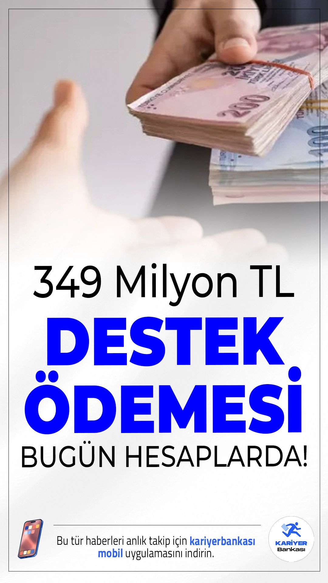 Çiftçilere Müjde: 349 Milyon TL Destek Bugün Hesaplarda!Tarım ve Orman Bakanlığı, toplam 349 milyon lira tutarındaki tarımsal destek ödemelerinin bugün çiftçilerin hesaplarına aktarılacağını açıkladı.