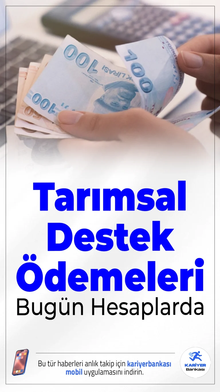 2.8 Milyar Liralık Tarımsal Destek Ödemeleri Bugün Hesaplarda.Çiftçilere yönelik toplam 2 milyar 834 milyon TL tutarındaki tarımsal destek ödemeleri 24 Ekim itibarıyla hesaplara yatırılıyor.