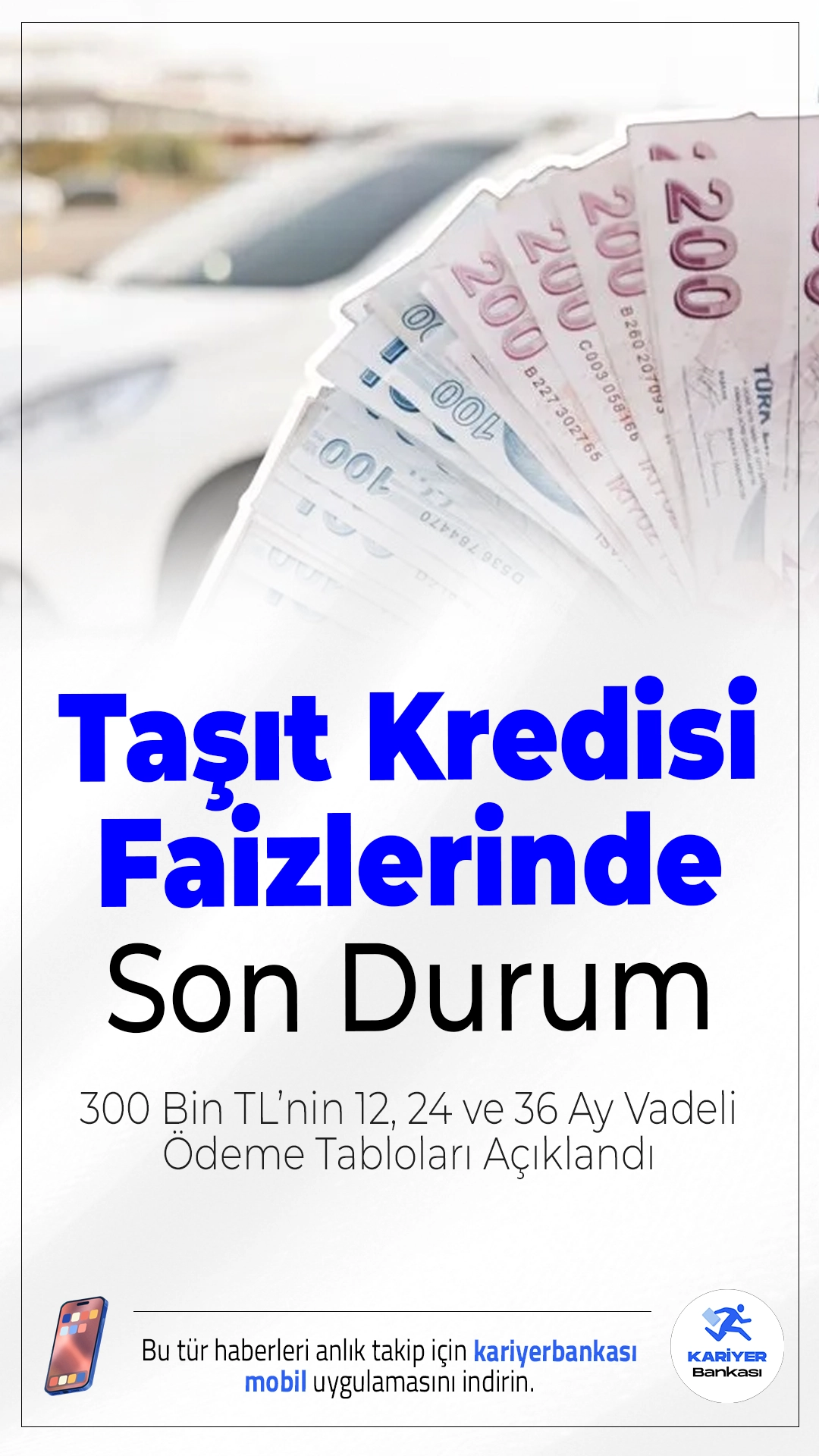 Taşıt Kredisi Faizlerinde Son Durum: 300 Bin TL’nin 12, 24 ve 36 Ay Vadeli Ödeme Tabloları Açıklandı.Yüksek faiz oranlarına rağmen otomobil satışları artmaya devam ederken, araç almayı düşünenler için taşıt kredisi maliyetleri mercek altına alındı. İşte 300 bin TL taşıt kredisi için güncel vade ve faiz oranlarına göre geri ödeme detayları…