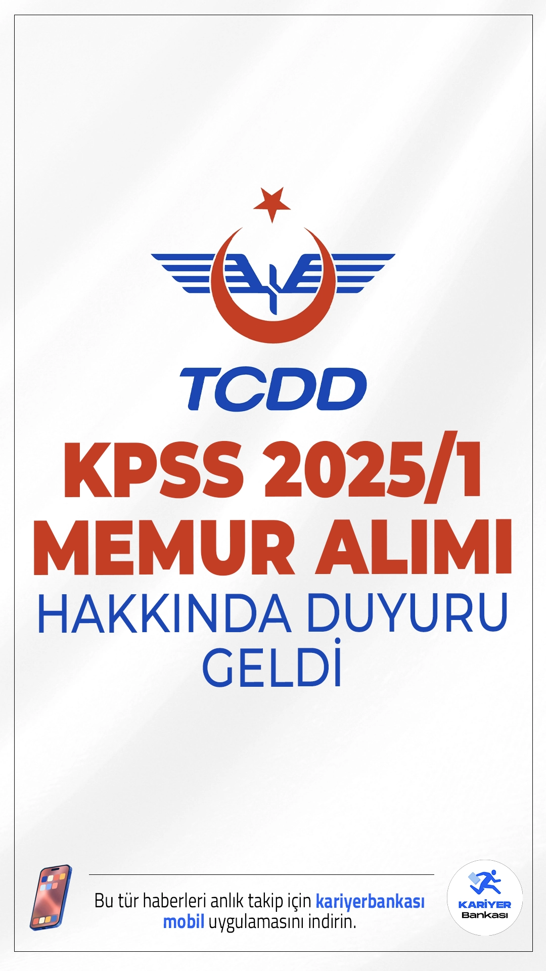 TCDD 2025/1 Memur Alımı Hakkında Duyuru Geldi. TCDD sayfasından yayımlanan duyuruda, 2025/1 KPSS Merkezi Atamasıyla yerleşen adaylardan ataması onaylananların listesinin açıklandığı aktarıldı.