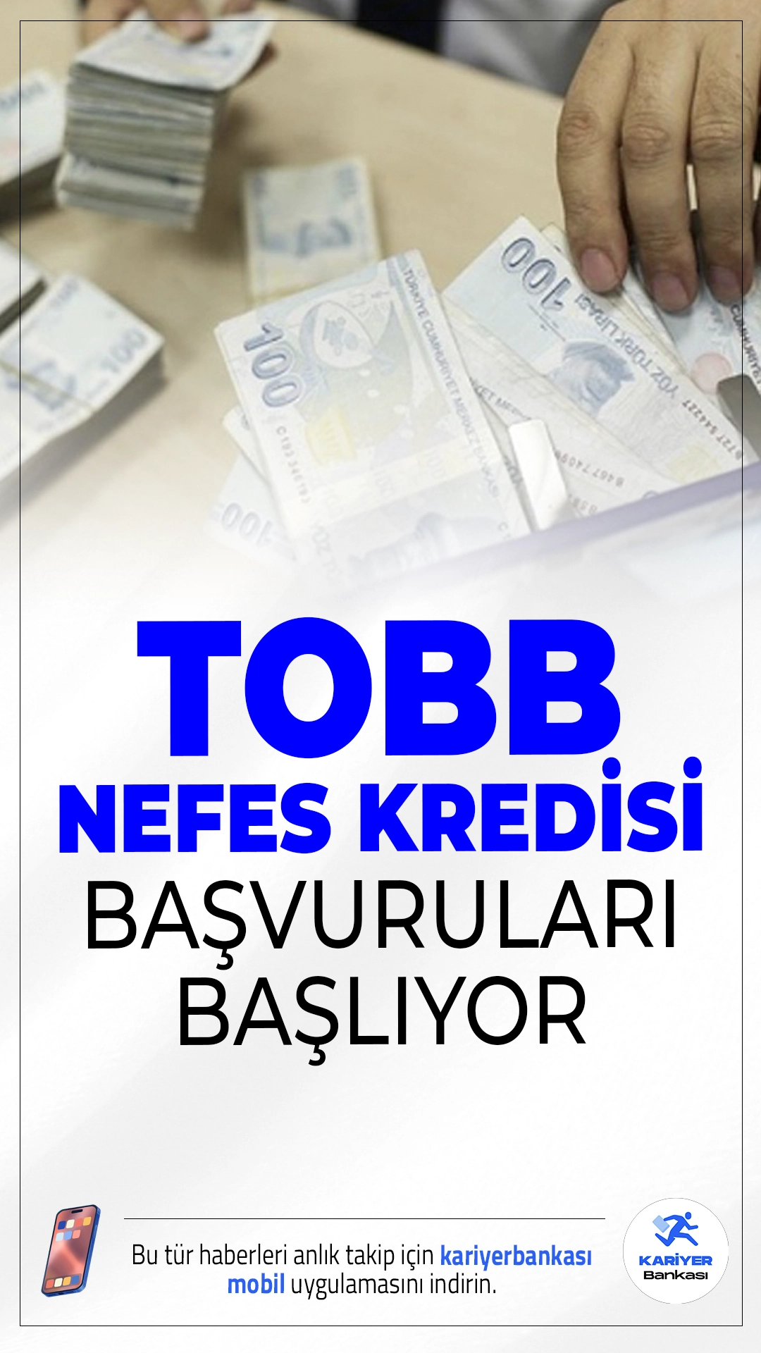 TOBB Nefes Kredisi Başvuruları Başlıyor.KOBİ'lere düşük faizli finansman imkânı sunan TOBB Nefes Kredisi için yeni dönem başvuruları 2 Ekim itibarıyla başlıyor. TOBB'a bağlı oda ve borsa üyeleri, anlaşmalı bankalar aracılığıyla krediye başvurabilecek.