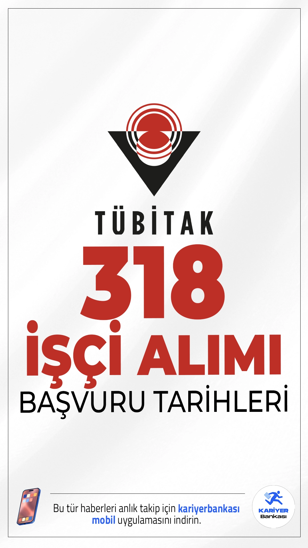 TÜBİTAK 318 İşçi Alımı Başvuru Tarihleri.TÜBİTAK (Türkiye Bilimsel ve Teknolojik Araştırma Kurumu) işçi alımı başvuruları sürüyor. İlgili alım duyurusuna göre, alımların TÜBİTAK’ın farklı enstitüleri olan BİLGEM, MAM, RUTE ve SAGE bünyesinde yapılacak. Başvurular 6 Ekim 2025 tarihinde sona erecek.Başvuru yapacak adayların genel şartların yanı sıra özel şartlarıda dikkatle incelemesi gerekmektedir. İşte şartlar ve diğer tüm detaylar..