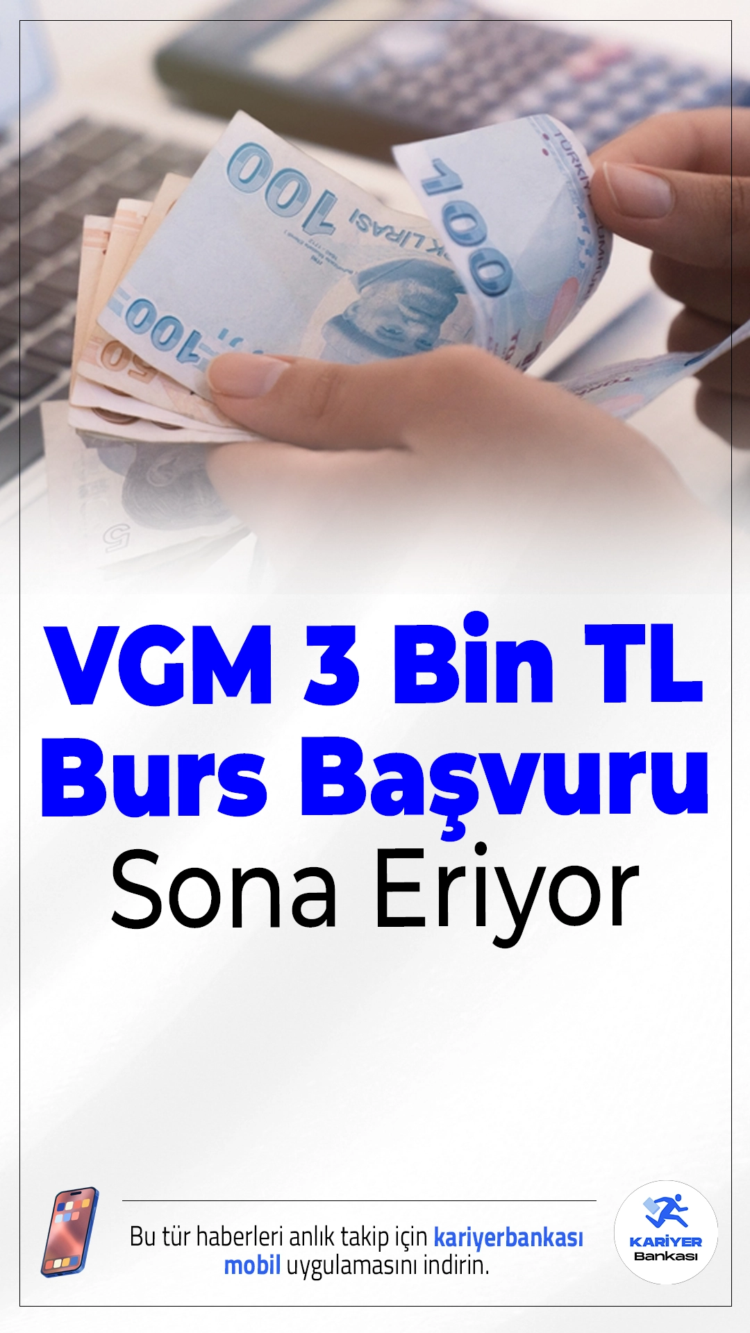 VGM 3 Bin TL Burs Başvurusu Sona Eriyor.Vakıflar Genel Müdürlüğü (VGM) 3 bin tl burs başvurularında sona gelindi.Başvuru işlemleri yarın(31 Ekim 2025) sona eriyor. Başvuru yapacak öğrencilerin belirtilen şartları taşıması gerekmektedir. Başvuru sayfası ve diğer detaylar bu haberimizde.