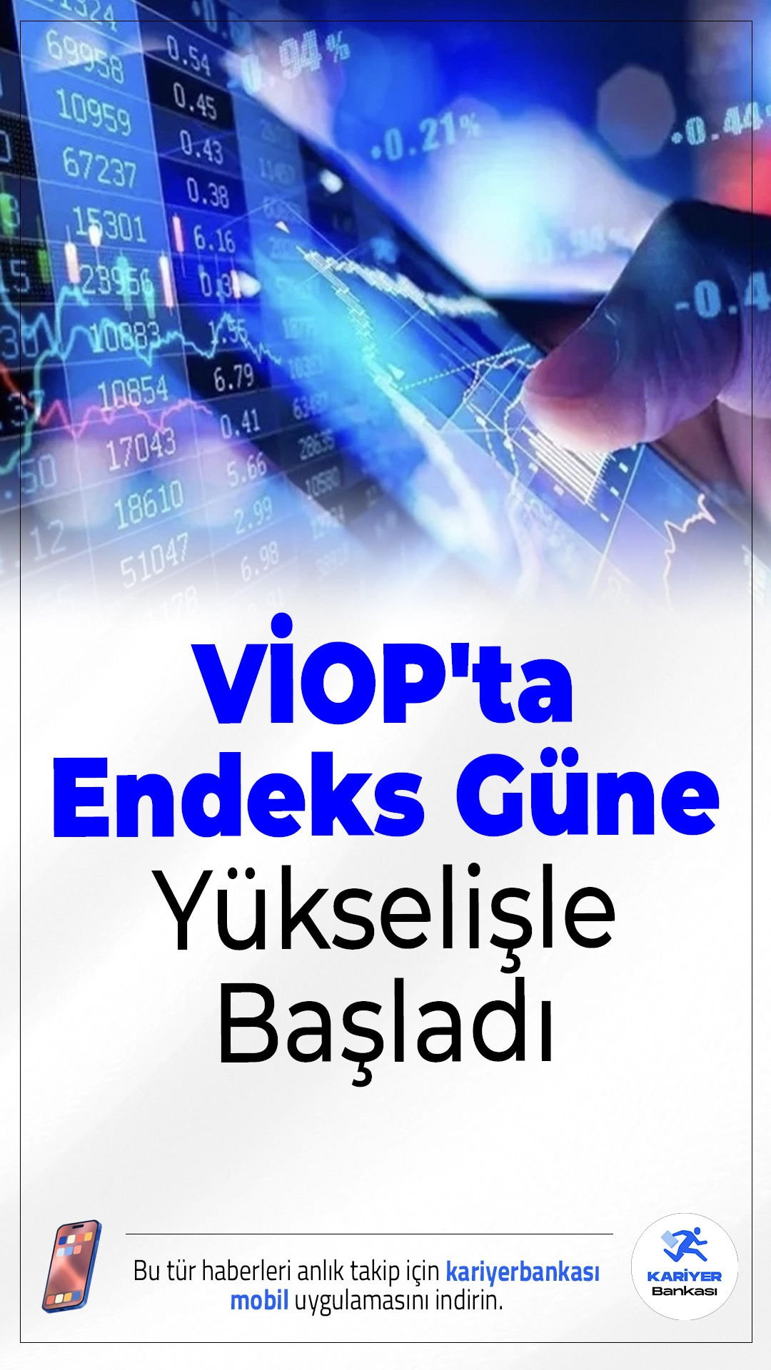 VİOP'ta Endeks Güne Yükselişle Başladı.BIST 30 endeksine dayalı ekim vadeli kontrat, güne yüzde 0,23 artışla 11.956 puandan başladı. Piyasada yükseliş eğilimi dikkat çekiyor.
