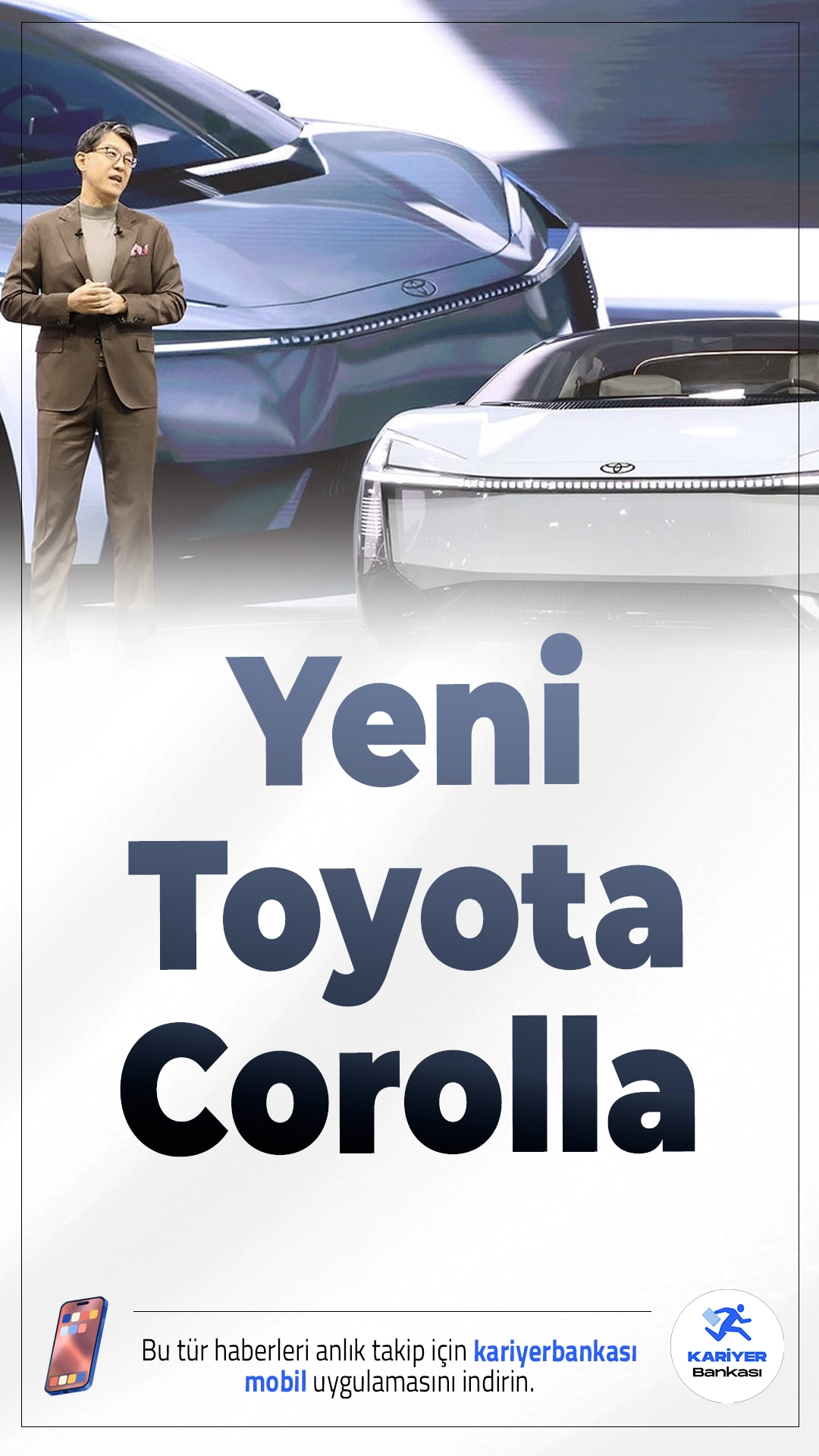 İşte Yeni Toyota Corolla: Elektrikli Dönüşüm Başladı!Toyota, efsane modeli Corolla'yı baştan yarattı: Elektrikli versiyon, yeni tasarım ve 500 km menzil ile dikkat çekiyor.