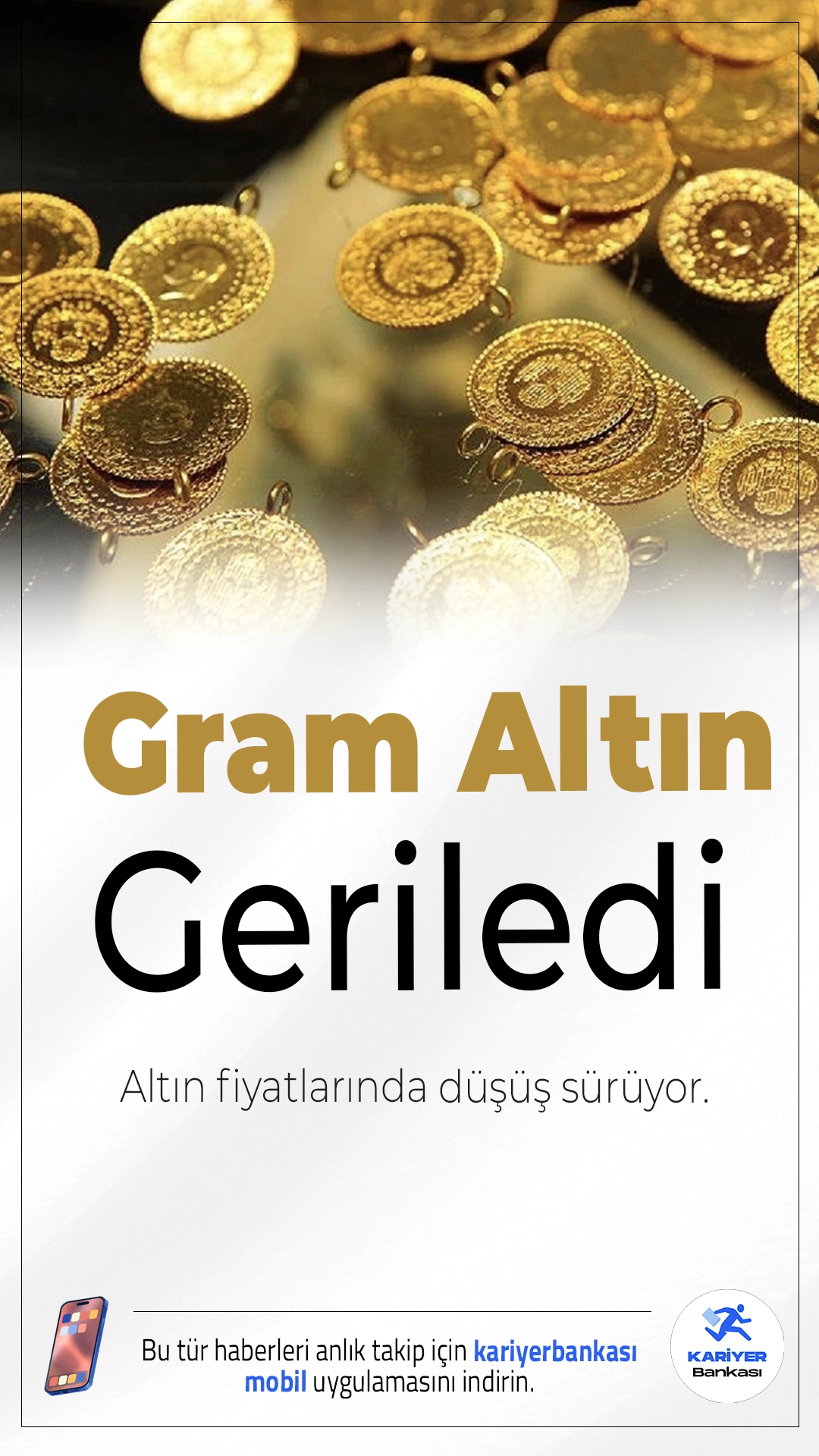 Altın Fiyatlarında Düşüş Sürüyor: Gram Altın 5.460 TL'ye Geriledi.ABD Merkez Bankası’nın faiz indirimine yönelik beklentilerin zayıflaması, altın fiyatlarında aşağı yönlü baskıyı artırdı. 18 Kasım 2025 sabahında altın fiyatları yeni haftaya düşüşle başladı.
