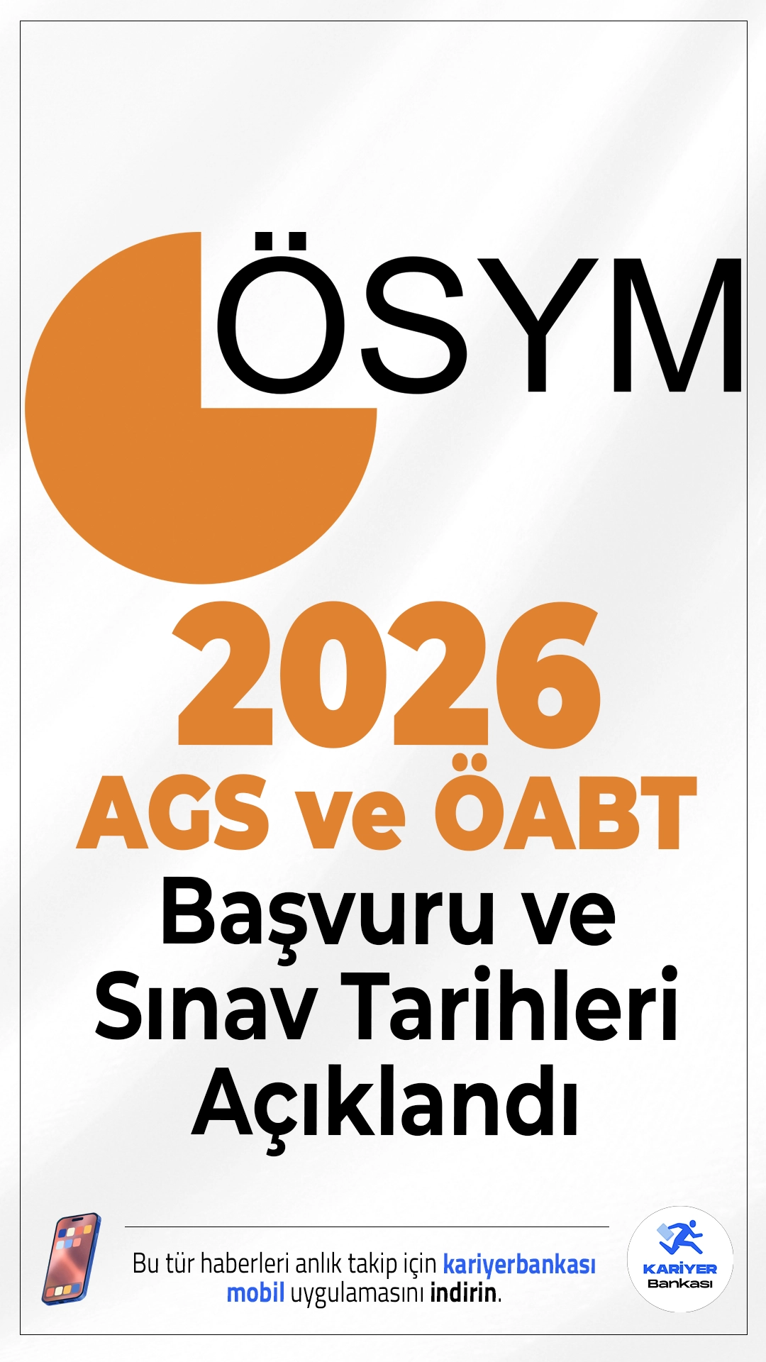 2026 AGS ve ÖABT Başvuru ve Sınav Tarihleri Açıklandı.ÖSYM, 2026 yılı Milli Eğitim Bakanlığı Akademi Giriş Sınavı (AGS) ve Öğretmenlik Alan Bilgisi Testi (ÖABT) için başvuru ve sınav tarihlerini duyurdu. Her iki sınav da öğretmen adayları için kritik önemde.