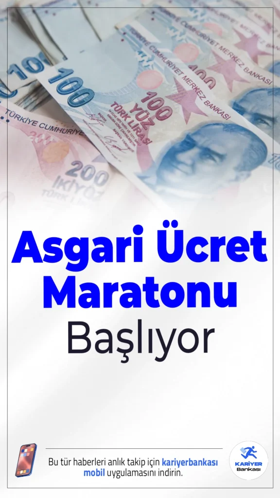 Asgari Ücret Tespit Süreci Başlıyor.Milyonlarca çalışanı ilgilendiren 2026 asgari ücreti için görüşmeler aralık ayının ilk haftasında başlıyor. Komisyon, yıl sonuna kadar kararını açıklayacak.