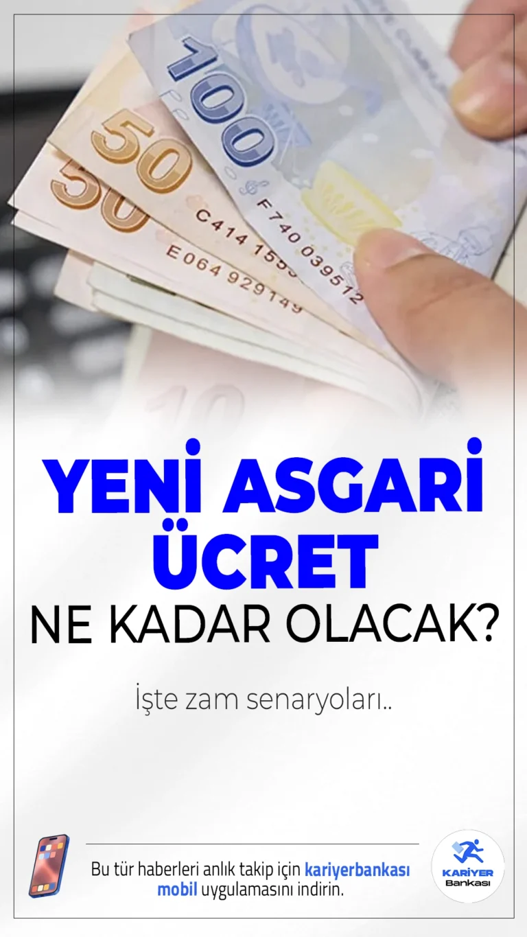 Yeni Asgari Ücret Ne Kadar Olacak? İşte 2026 Yılı İçin Zam Senaryoları.2026 yılına yaklaşırken milyonlarca çalışanın gözü Asgari Ücret Tespit Komisyonu’nun aralık ayında yapacağı kritik toplantılarda. Komisyonun vereceği karar, yeni yılda geçerli olacak asgari ücret tutarını belirleyecek.