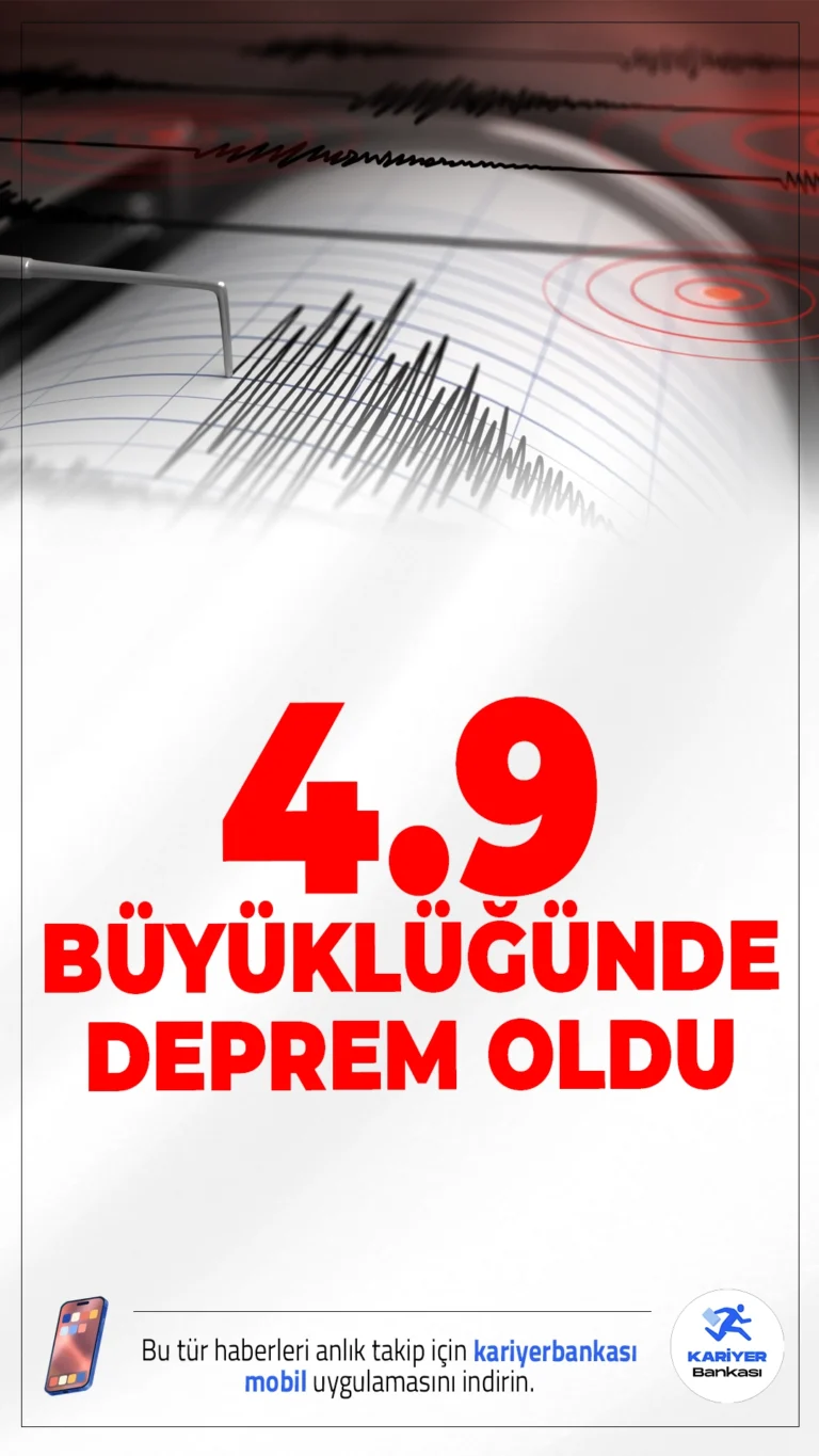 Balıkesir'de 4.9 Büyüklüğünde Deprem Meydana Geldi.AFAD verilerine göre, Balıkesir'in Sındırgı ilçesinde 4.9 büyüklüğünde bir deprem kaydedildi. Depremde ilk belirlemelere göre olumsuz bir durum bildirilmedi.