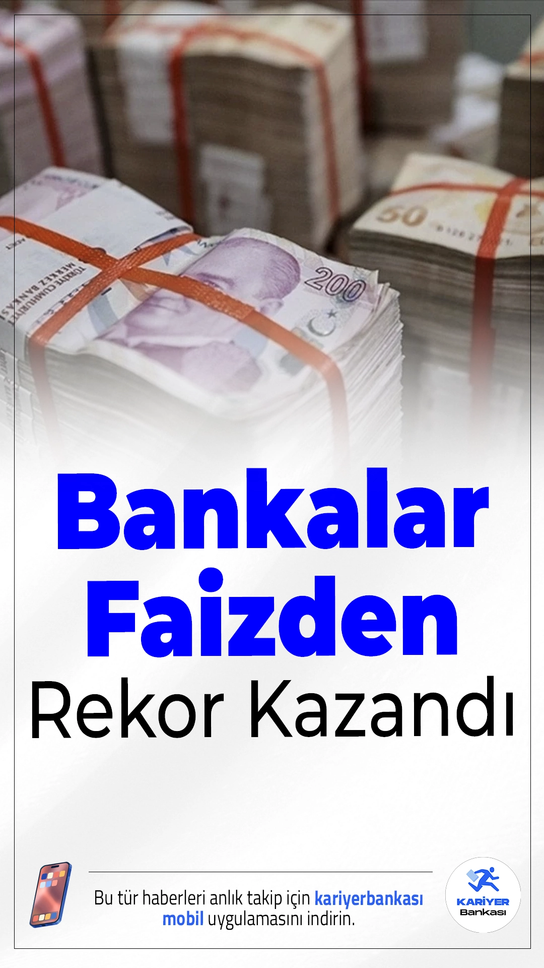 Bankalar Faizden Rekor Kazandı.Yılın ilk dokuz ayında bankalara ödenen faiz 880 milyar TL’yi buldu. Takipteki alacaklardan elde edilen faiz gelirleri ise bir yılda yüzde 164 artarak rekor seviyeye ulaştı.