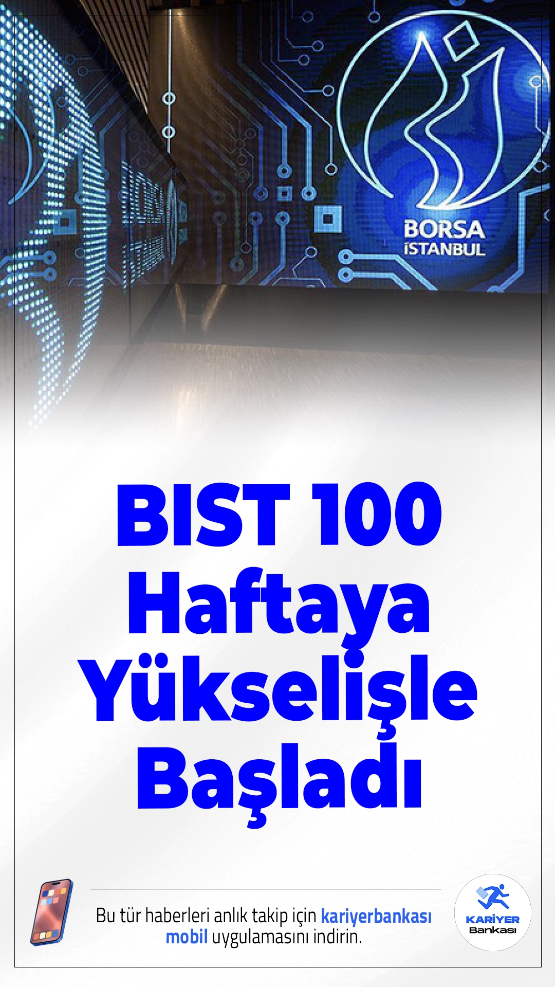 BIST 100 Haftaya Yükselişle Başladı.BIST 100 endeksi yeni haftaya yüzde 0,65 artışla 10.634,04 puandan başlayarak yatırımcısına umut verdi.