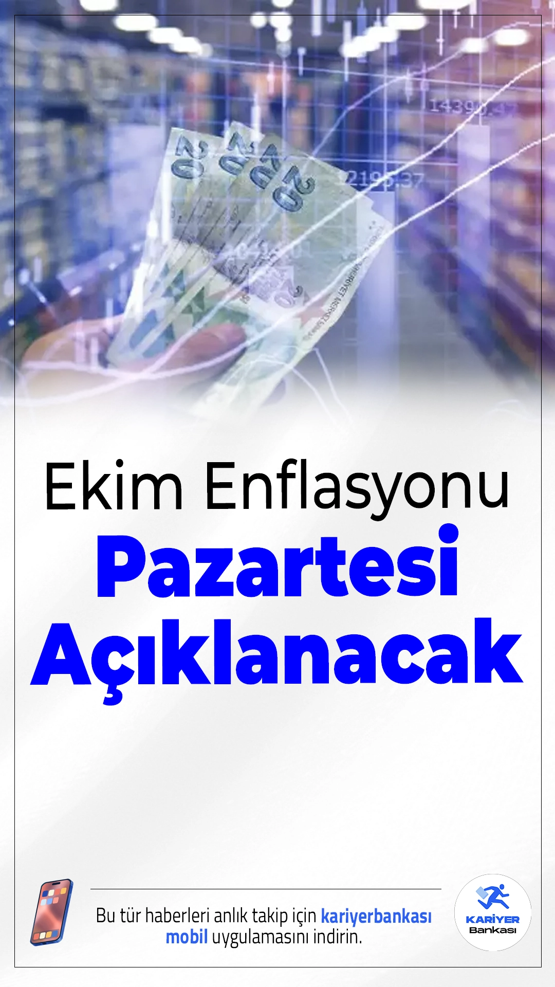 Ekim Enflasyon Verileri Pazartesi Açıklanacak.Türkiye’de Ekim ayına ait enflasyon verileri Pazartesi günü açıklanacak. TÜFE verilerinde Eylül ayında aylık bazda %3,23, yıllık bazda ise %35,29 artış kaydedildi.