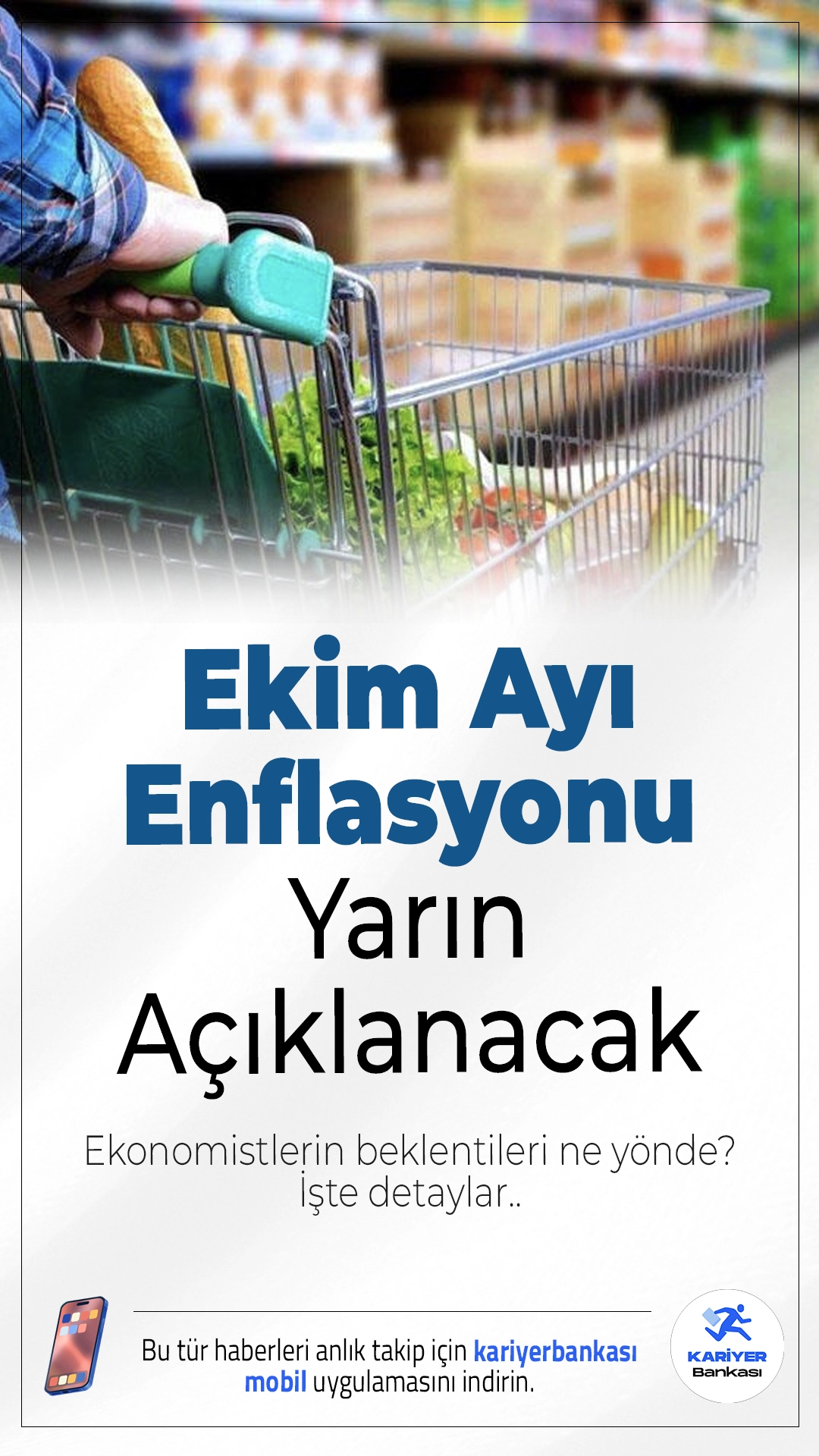 Ekim Ayı Enflasyonu Yarın Açıklanacak.Ekim ayı enflasyon verileri yarın açıklanacak. Ekonomistler, aylık artışın yüzde 2 ile 3 aralığında olmasını beklerken, yıllık enflasyonun ise sınırlı da olsa gerilemesi öngörülüyor.