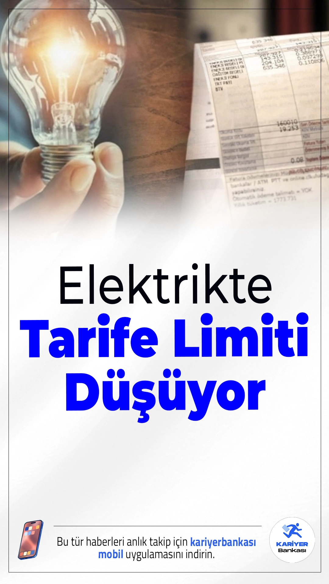 Elektrikte Tarife Limiti Düşüyor.1 Ocak 2026 itibarıyla elektrik tüketiminde kritik bir eşik geliyor. Enerji Piyasası Düzenleme Kurumu’nun (EPDK) kararıyla Son Kaynak Tedarik Tarifesi (SKTT) limiti düşürüldü, yıllık tüketim limiti 5.000 kWh’den 4.000 kWh’yeçekildi.