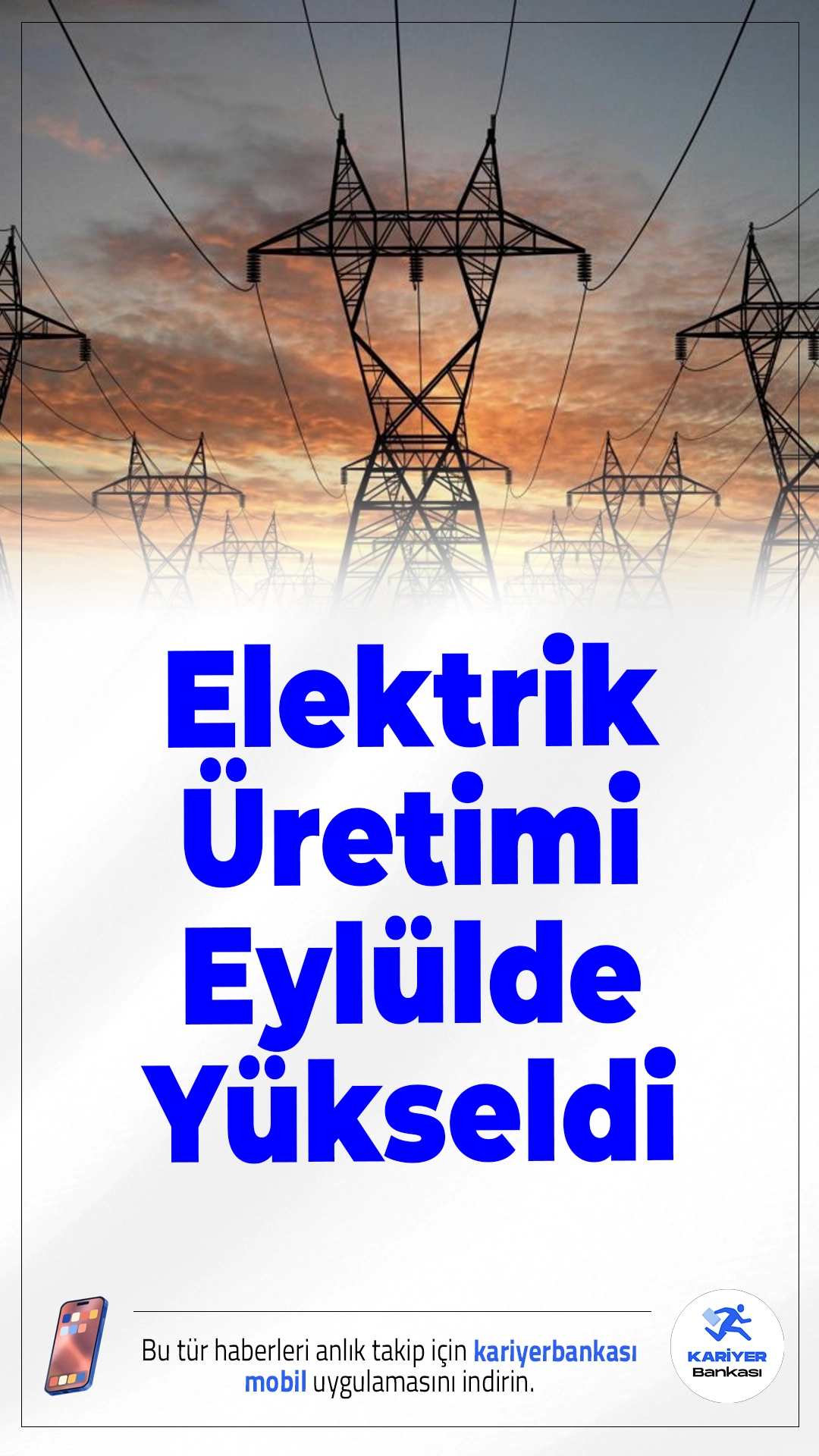 Türkiye'de Elektrik Üretimi Eylülde Yükseldi.Enerji Piyasası Düzenleme Kurumu’nun (EPDK) verilerine göre, Türkiye’nin lisanslı elektrik üretimi Eylül 2025’te geçen yılın aynı ayına göre yüzde 2,5 artarak 27 milyon 155 bin 789 megavatsaat oldu.
