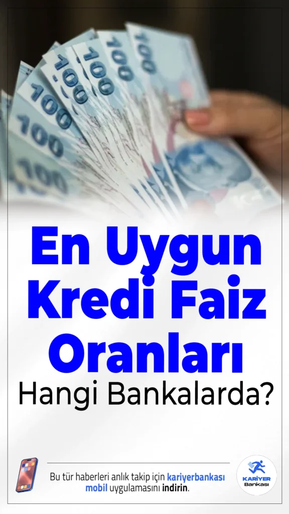 En Uygun Kredi Faiz Oranları Hangi Bankalarda?İşte Güncel Hesaplamalar.Bankaların kredi faiz oranları vatandaşların yakın takibinde. Peki 2025 Kasım itibarıyla en düşük faiz oranı hangi bankalarda? 1 milyon TL konut, 300 bin TL taşıt ve 100 bin TL ihtiyaç kredisi için geri ödeme tutarları ne kadar?