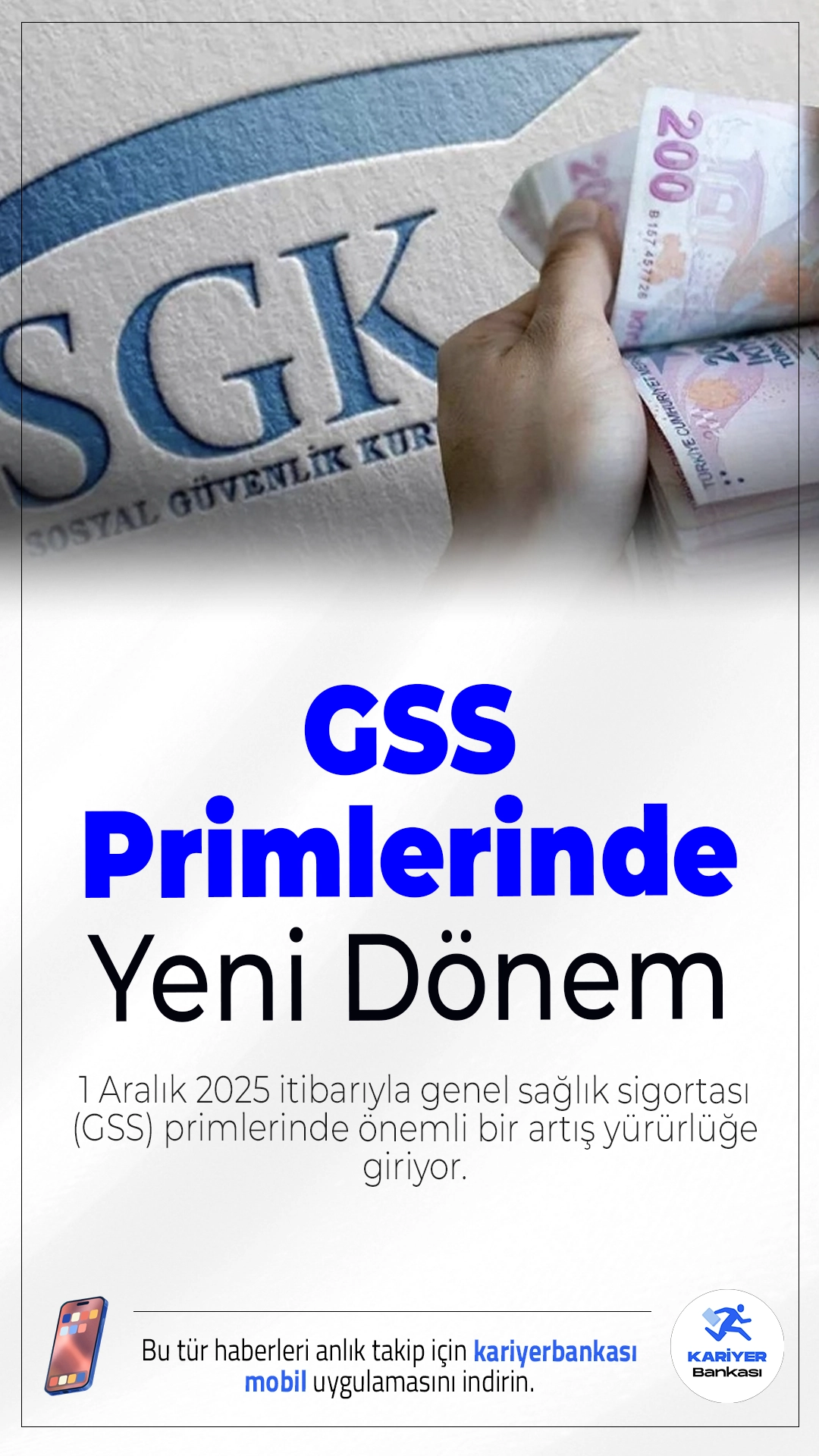 GSS Primlerinde Yeni Dönem.1 Aralık 2025 itibarıyla genel sağlık sigortası (GSS) primlerinde önemli bir artış yürürlüğe giriyor. Gelir testi yaptırmayan vatandaşlar, iki kat prim ödemek zorunda kalacak. İşte yeni tutarlar ve kritik detaylar…