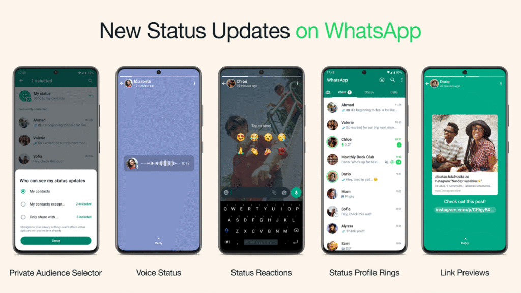 WhatsApp yeni durum özelliği