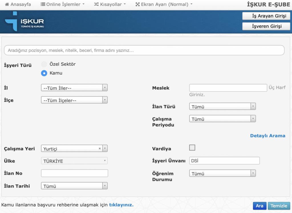 devlet su işleri işçi alımı