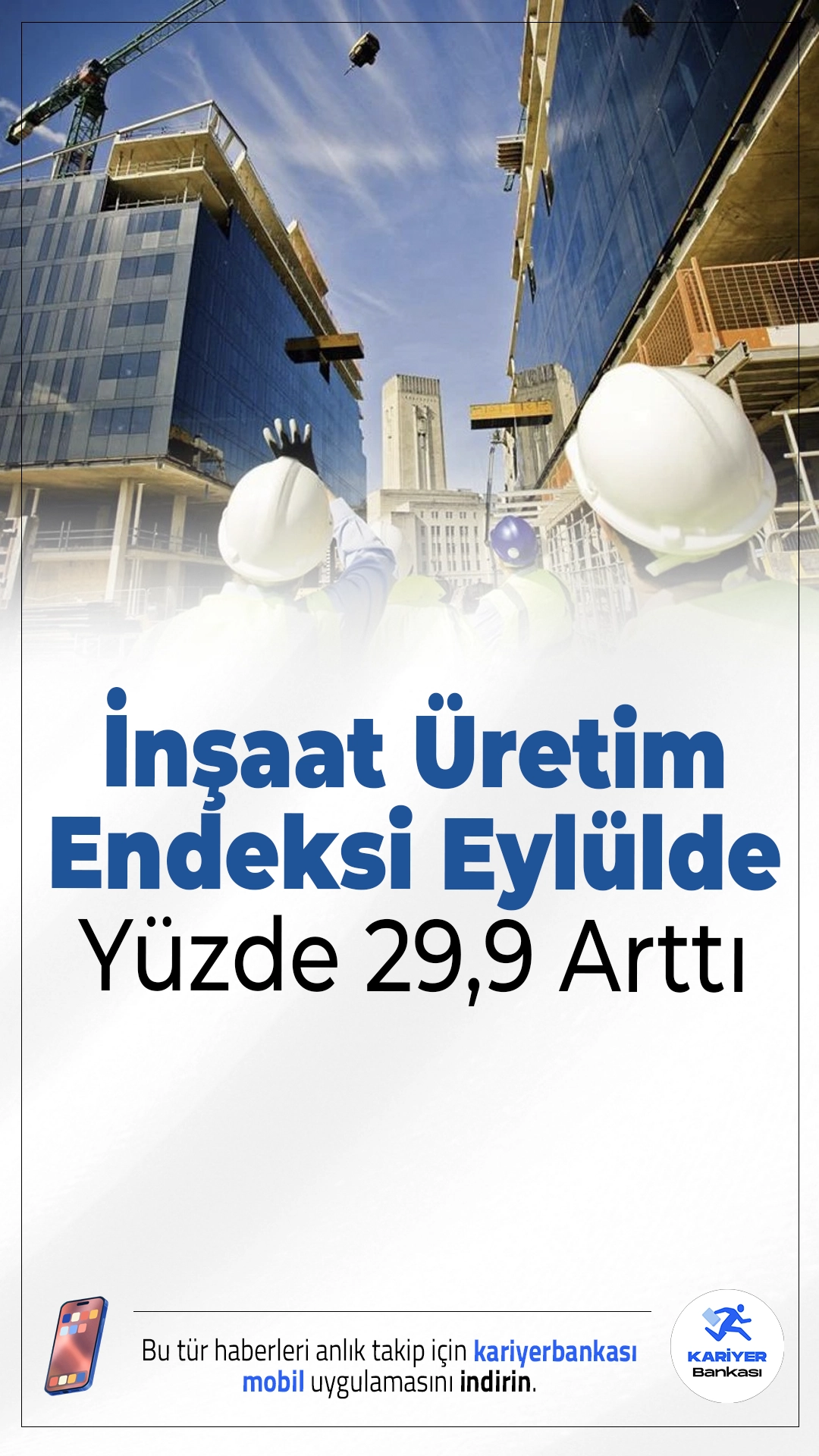 İnşaat Üretim Endeksi Eylülde Yüzde 29,9 Arttı: Bina İnşaatı Sektörü Zirvede.İnşaat sektöründe Eylül 2025'te yaşanan güçlü yükseliş dikkat çekti. Endeks yıllık bazda yaklaşık yüzde 30 artarken, bina inşaatı en yüksek artış oranına ulaştı.