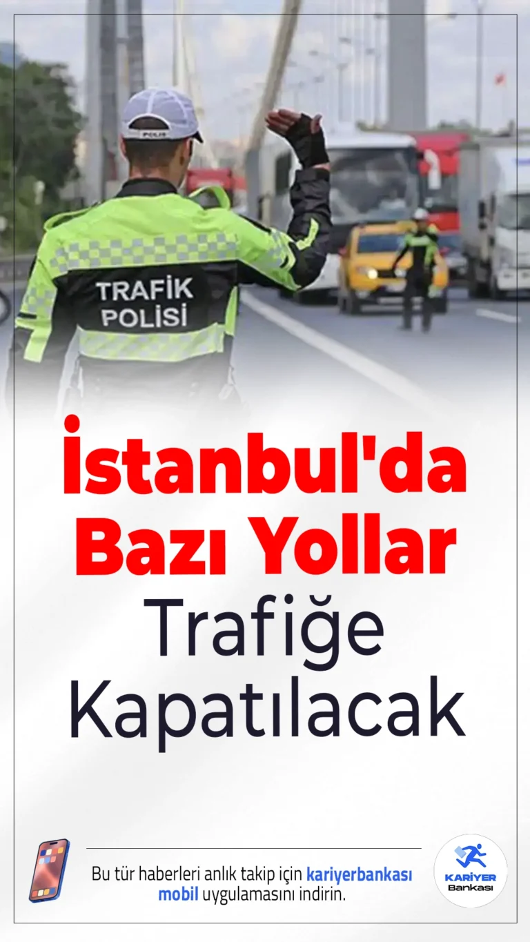 İstanbul'da Bazı Yollar Trafiğe Kapatılacak.Papa 14. Leo’nun İstanbul programları sebebiyle kent genelinde birçok yol belirli saatlerde trafiğe kapatılacak. Sürücüler alternatif güzergahları kullanmalı.