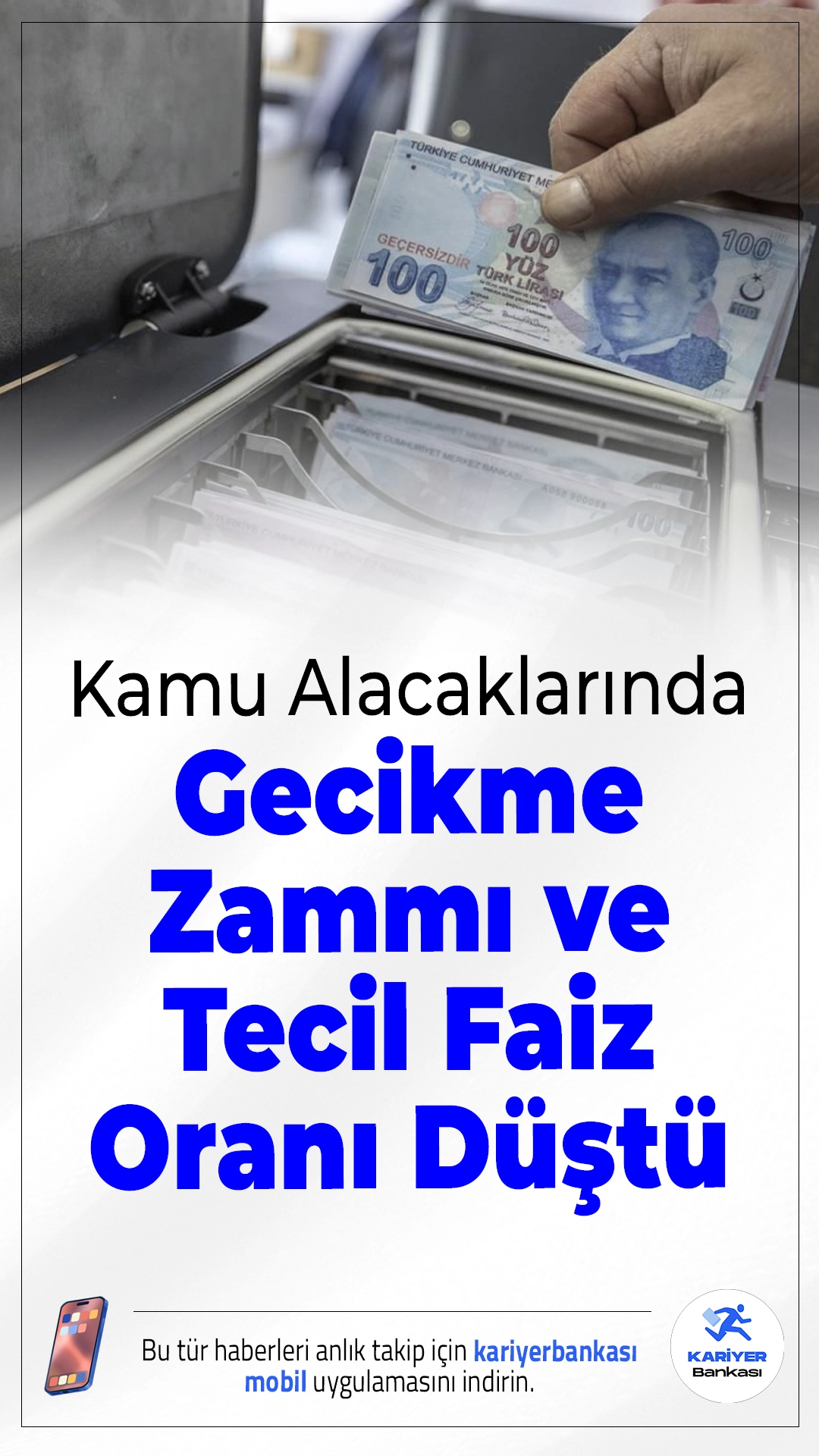 Kamu Alacaklarında Gecikme Zammı ve Tecil Faiz Oranı Düştü.Kamu alacaklarında gecikme zammı oranı yüzde 3,7’ye, tecil faizi ise yüzde 39’a indirildi. Yeni oranlar bugünden itibaren geçerli olacak.