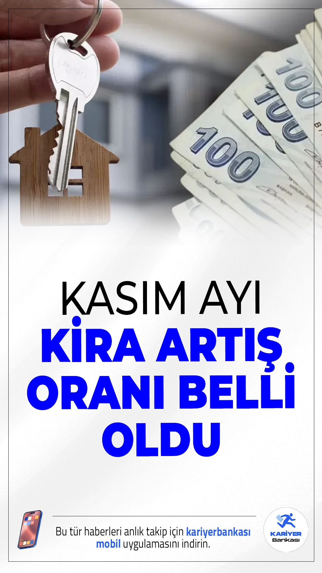 Kasım Ayı Kira Artış Oranı Belli Oldu.Ekim ayı enflasyon verilerinin açıklanmasıyla kasım ayında kira artış oranı da belli oldu. TÜİK verilerine göre, kasım ayında kiralara yapılabilecek en yüksek artış oranı yüzde 37,15 olarak belirlendi.