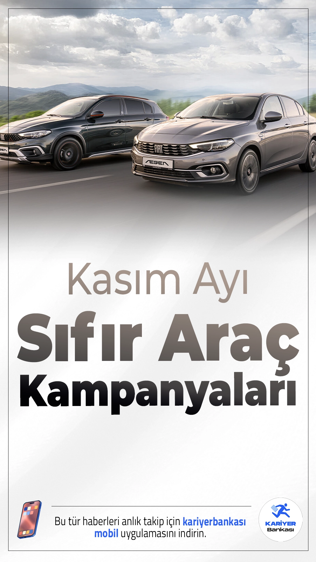 Kasım Ayı Sıfır Araç Kampanyaları.Yılın son düzlüğüne girerken otomobil markaları Kasım 2025’e özel kredi ve indirim kampanyalarıyla dikkat çekiyor. Sıfır faizli krediler ve 400.000 TL’yi aşan indirimler alıcıların iştahını kabartıyor.