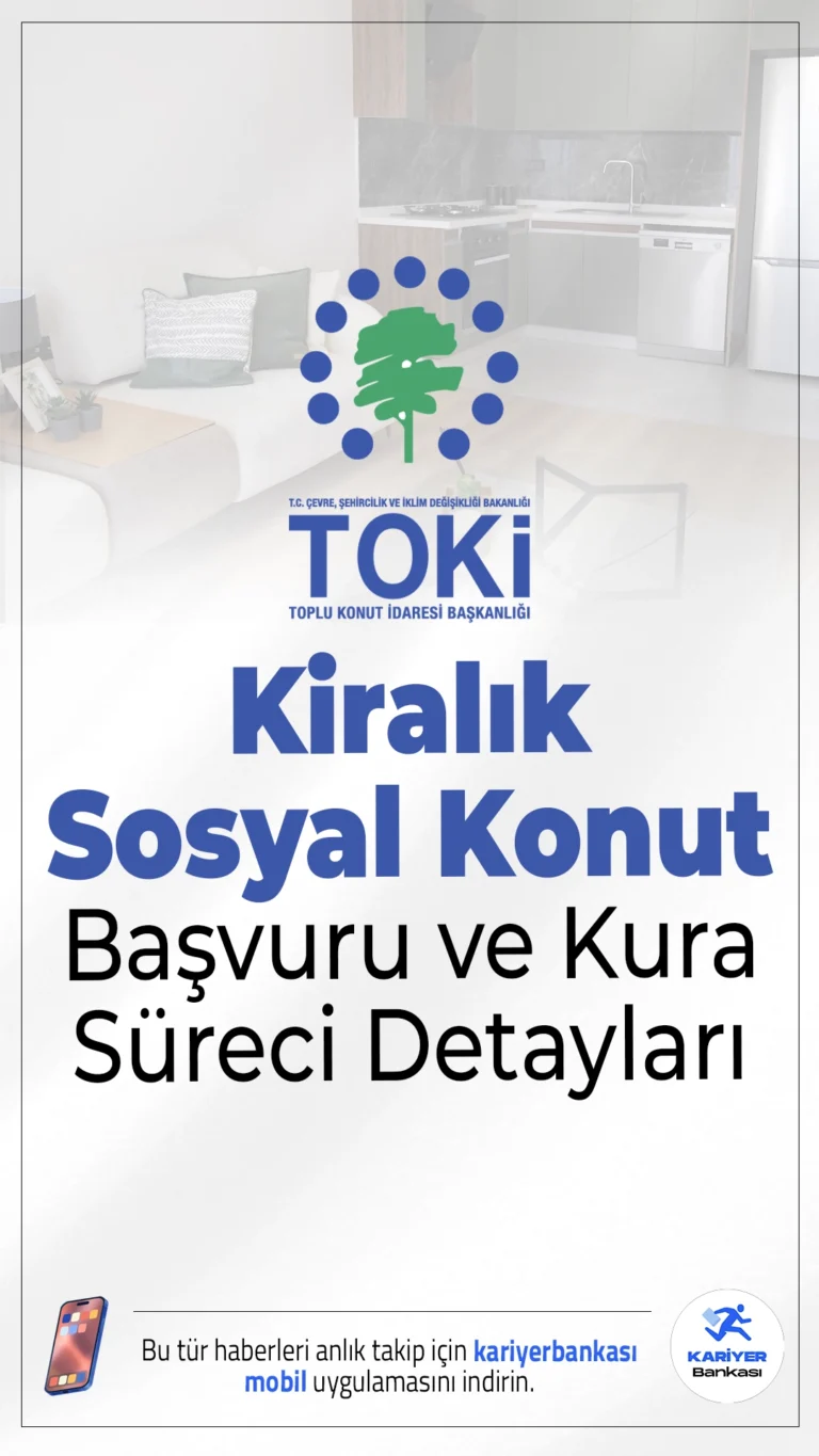 15 Bin Kiralık Sosyal Konut Geliyor! İşte Başvuru ve Kura Süreci.Kira fiyatlarındaki fahiş artışlara çözüm olacak yeni proje devrede: TOKİ, İstanbul'da 15 bin kiralık sosyal konut inşa edecek. Ev sahibi devlet olacak, kiralar piyasa değerinin altında tutulacak.