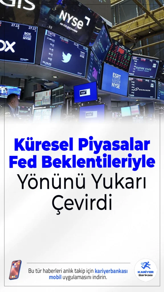 Küresel Piyasalar Fed Beklentileriyle Yönünü Yukarı Çevirdi.ABD'de açıklanan ekonomik veriler enflasyonist baskı yaratmazken, Fed'in faiz indirimine gideceğine dair beklentiler küresel piyasalarda iyimserliği artırdı. Tahvil faizleri düşerken, borsalarda yükseliş öne çıkıyor.